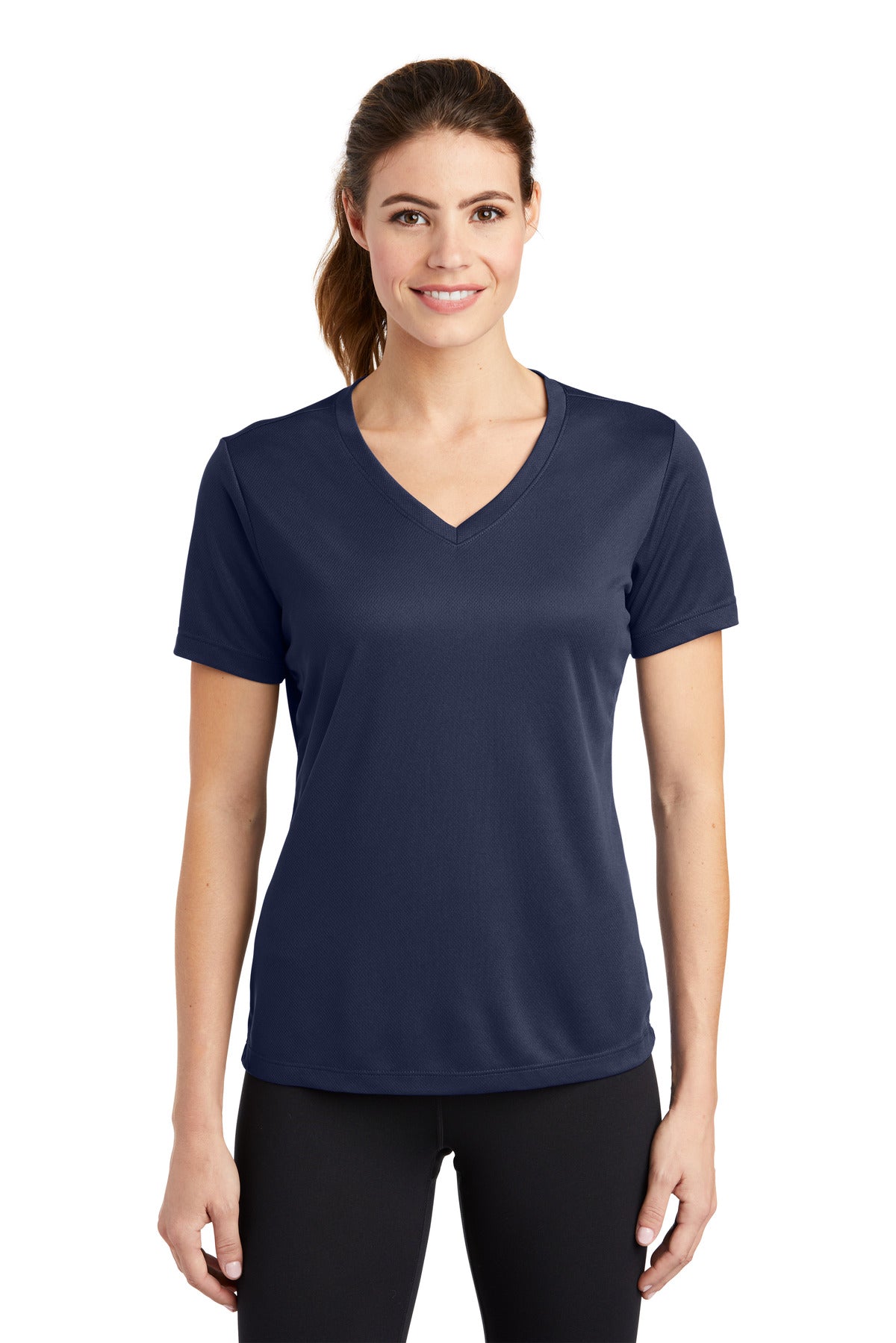 Sport-Tek? Women's PosiCharge? RacerMesh? V-Neck Tee. LST340