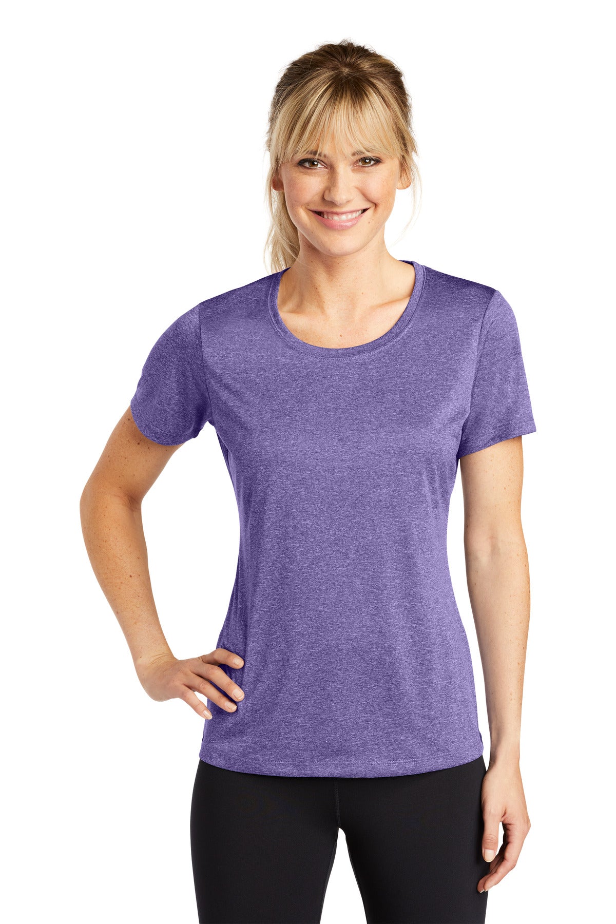 Sport-Tek? Women's Heather Contender? Scoop Neck Tee. LST360