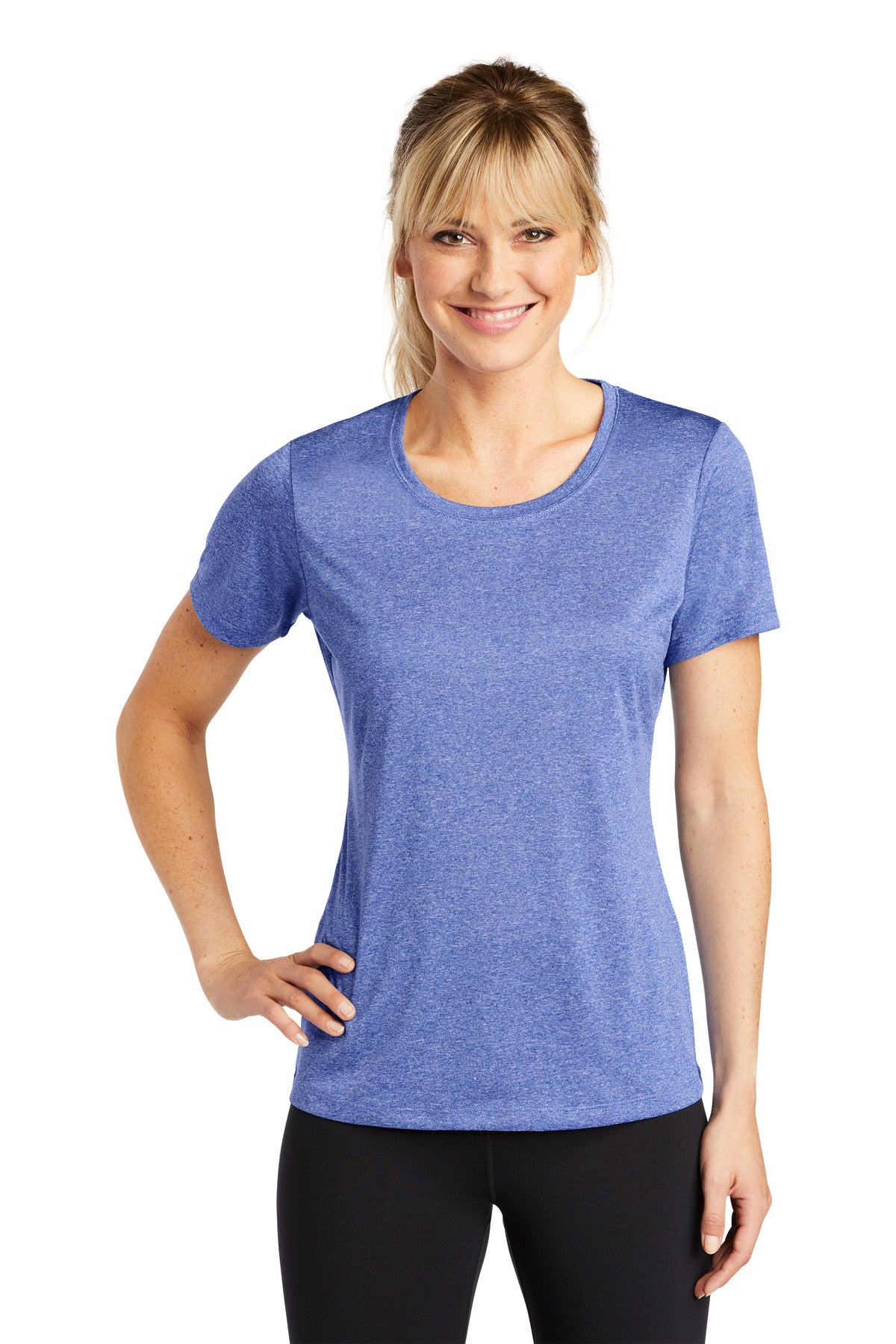 Sport-Tek? Women's Heather Contender? Scoop Neck Tee. LST360