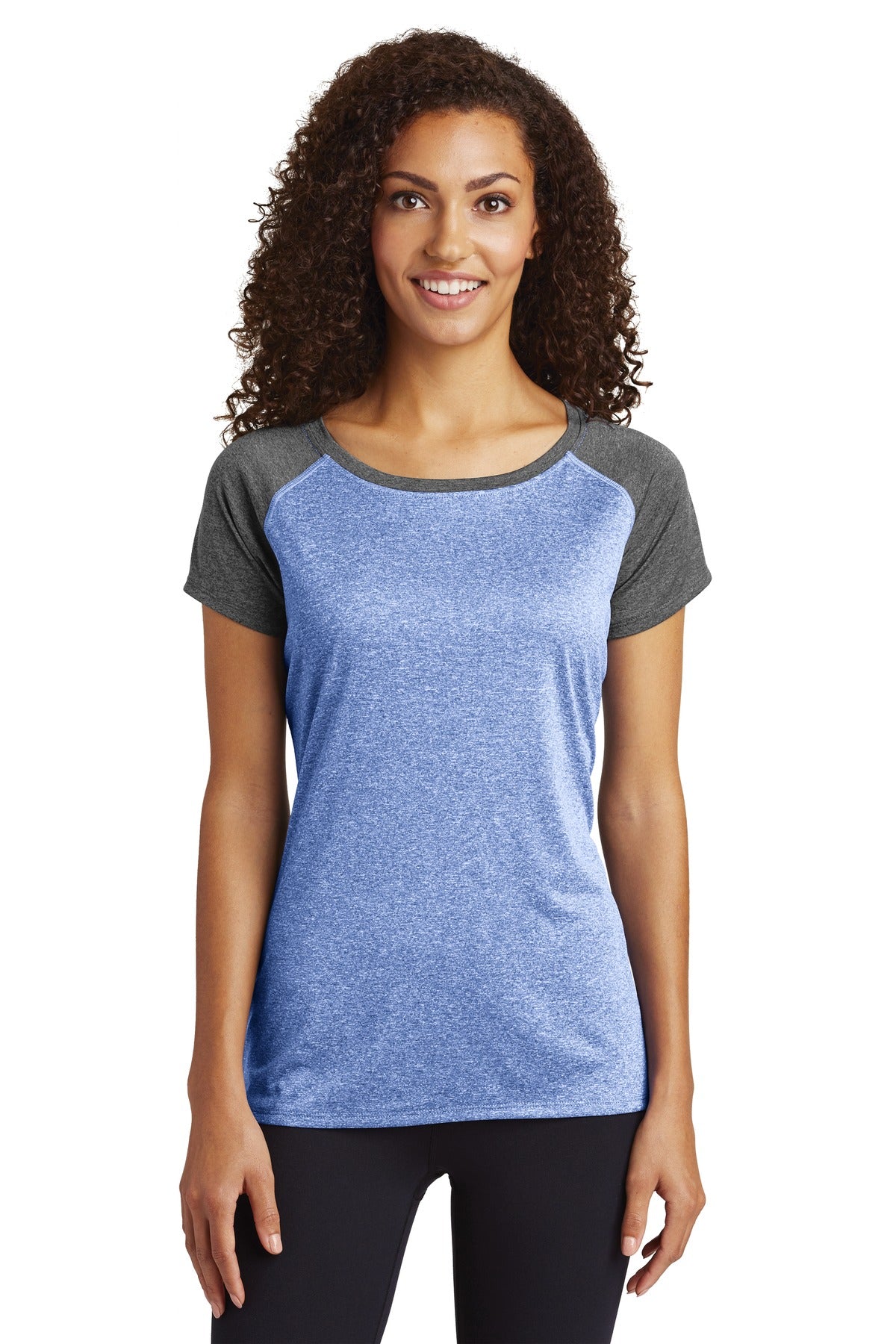 Sport-Tek ? Women's Heather-On-Heather Contender ? Scoop Neck Tee. LST362