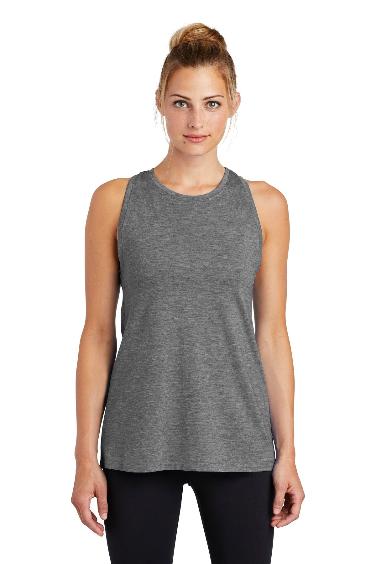 Sport-Tek ? Women's PosiCharge ? Tri-Blend Wicking Tank. LST402