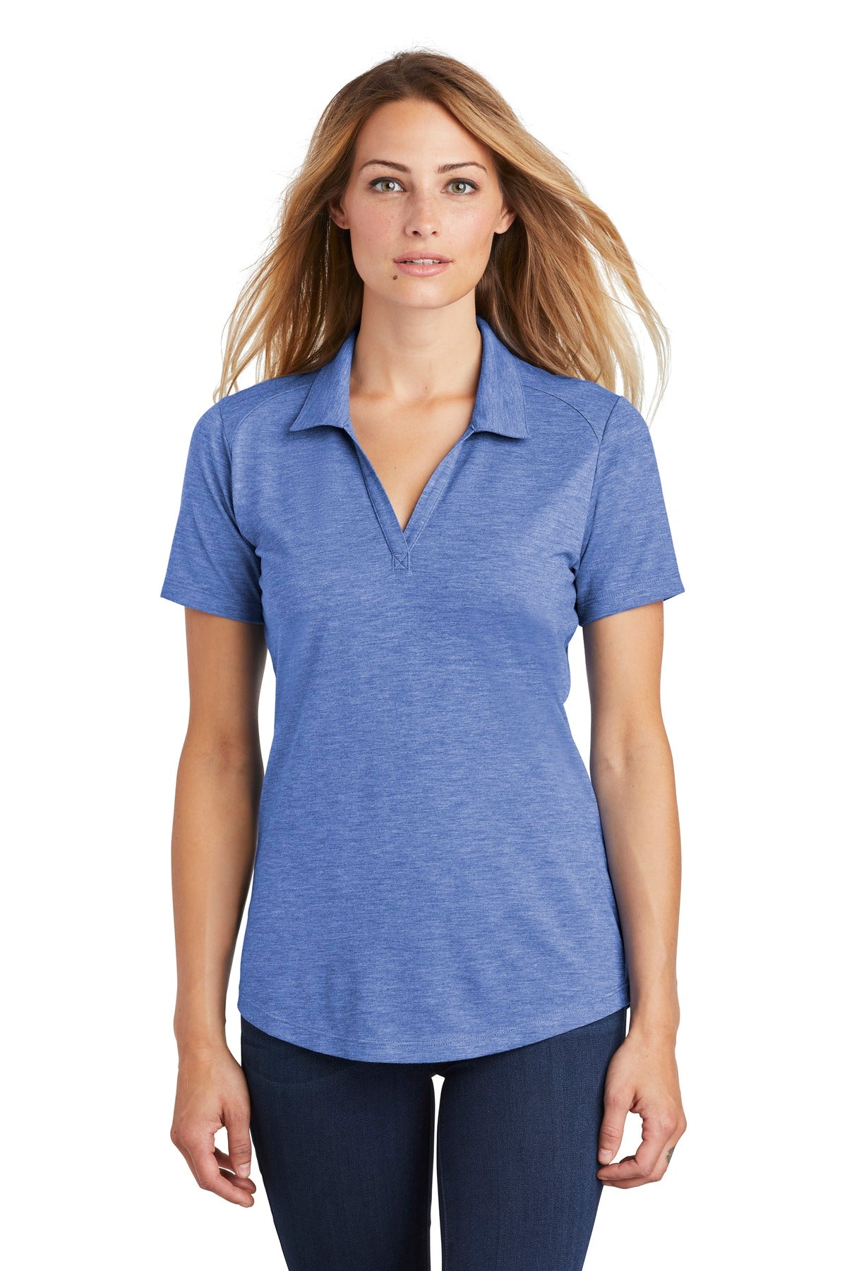 Sport-Tek ? Women's PosiCharge ? Tri-Blend Wicking Polo. LST405