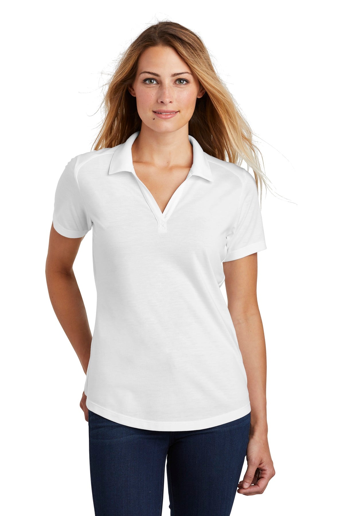 Sport-Tek ? Women's PosiCharge ? Tri-Blend Wicking Polo. LST405