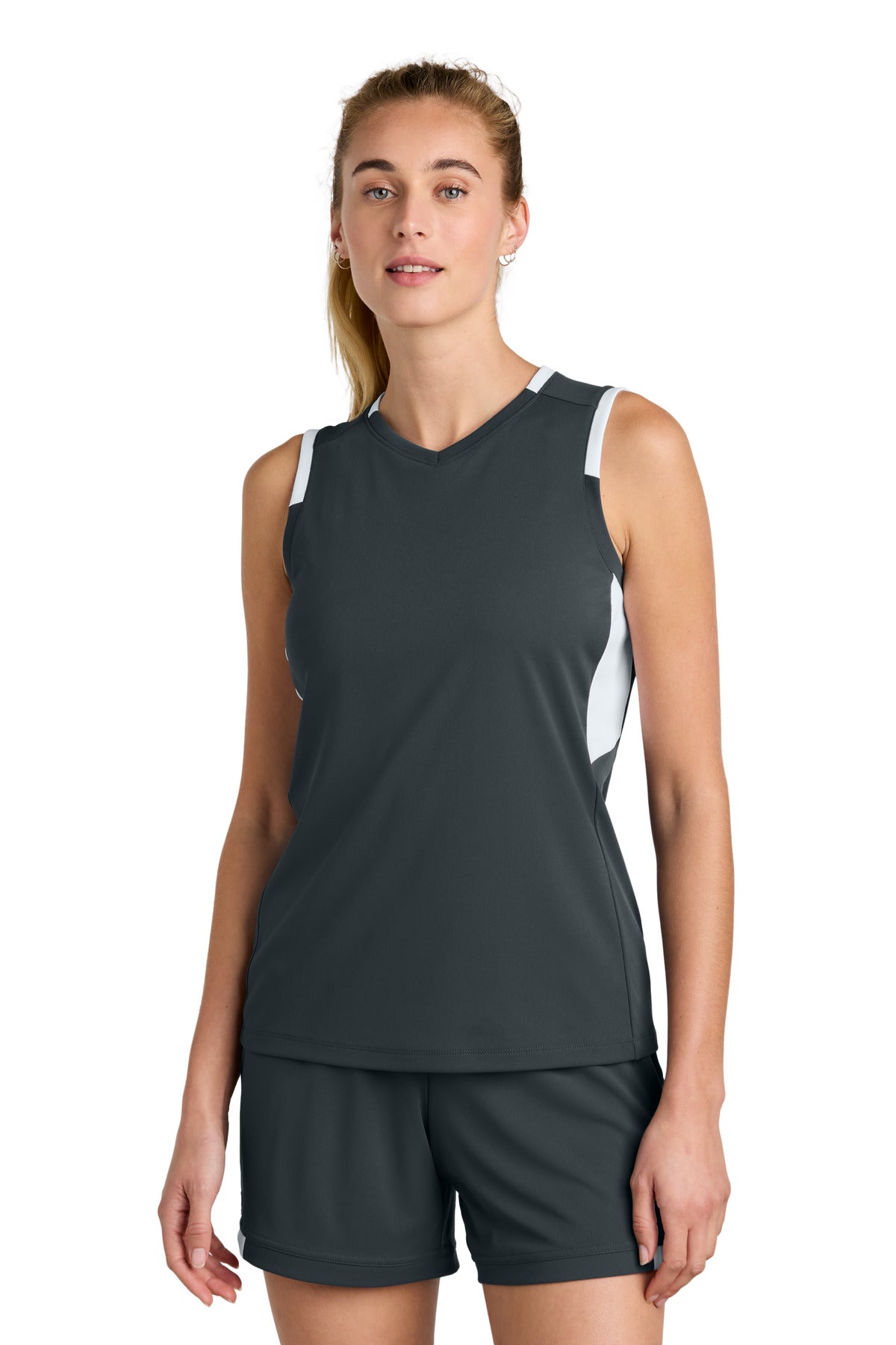 Sport-Tek? Women's Club Sleeveless V-Neck LST441