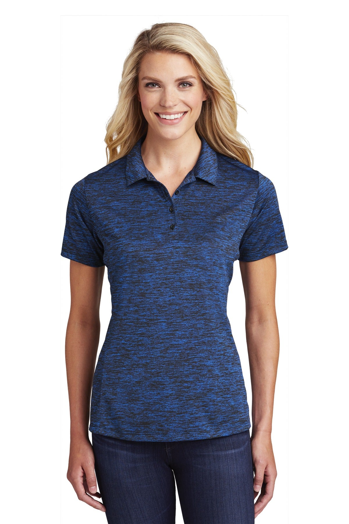 Sport-Tek ? Women's PosiCharge ? Electric Heather Polo. LST590