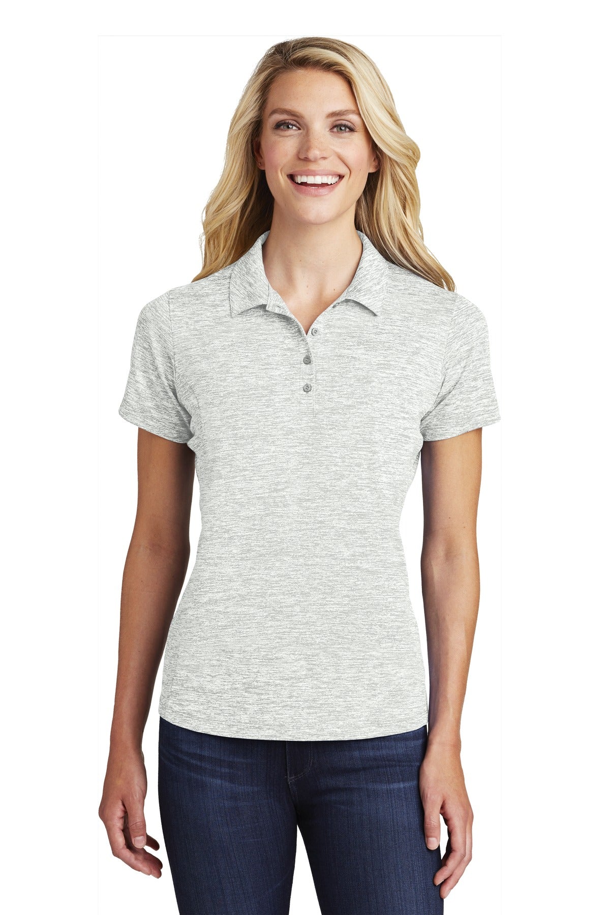 Sport-Tek ? Women's PosiCharge ? Electric Heather Polo. LST590