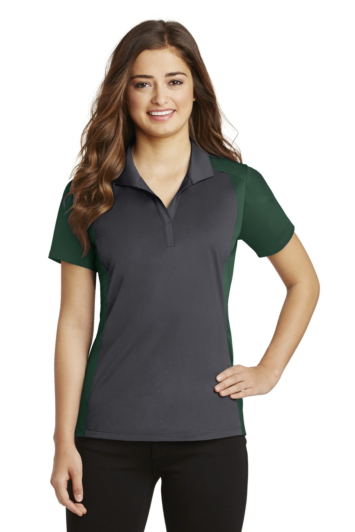 Sport-Tek? Women's Colorblock Micropique Sport-Wick? Polo. LST652