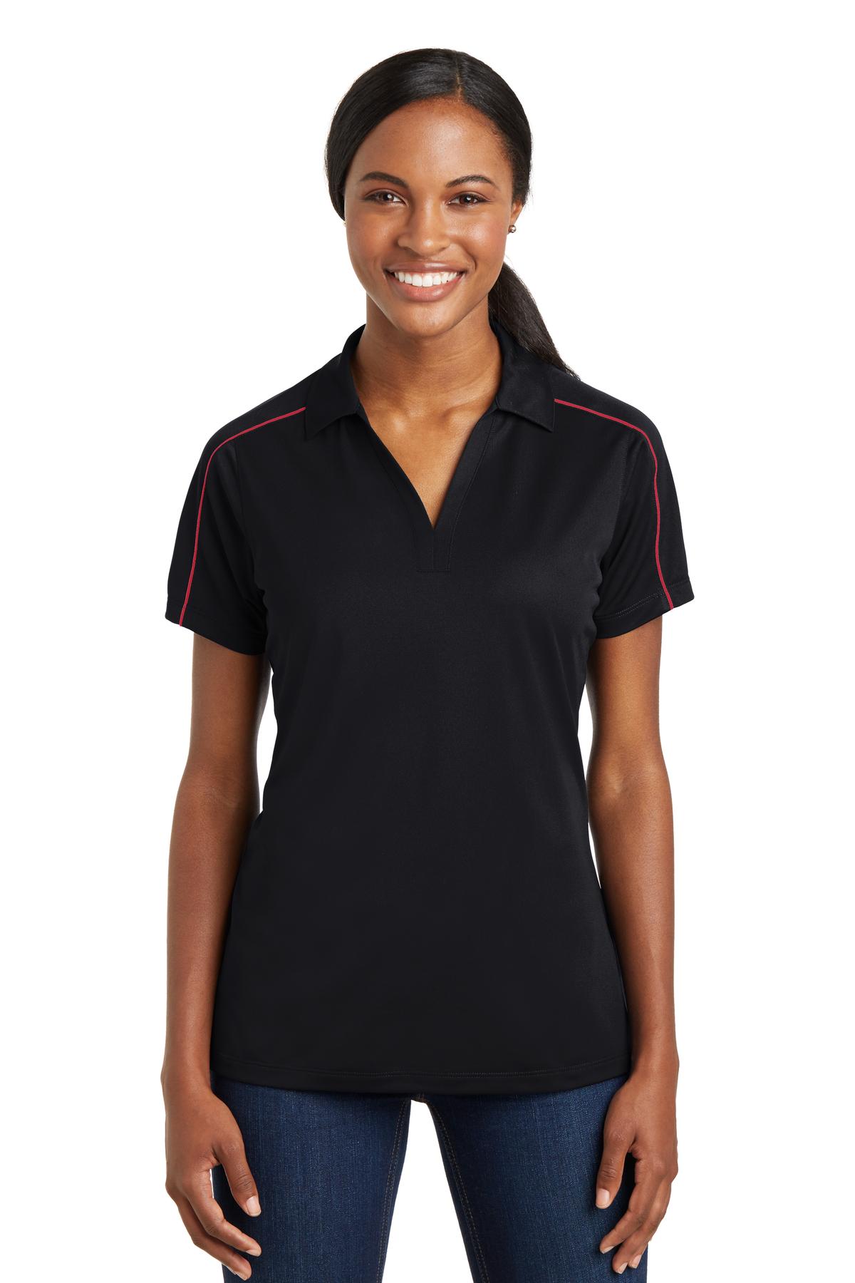 Sport-Tek? Women's Micropique Sport-Wick? Piped Polo. LST653