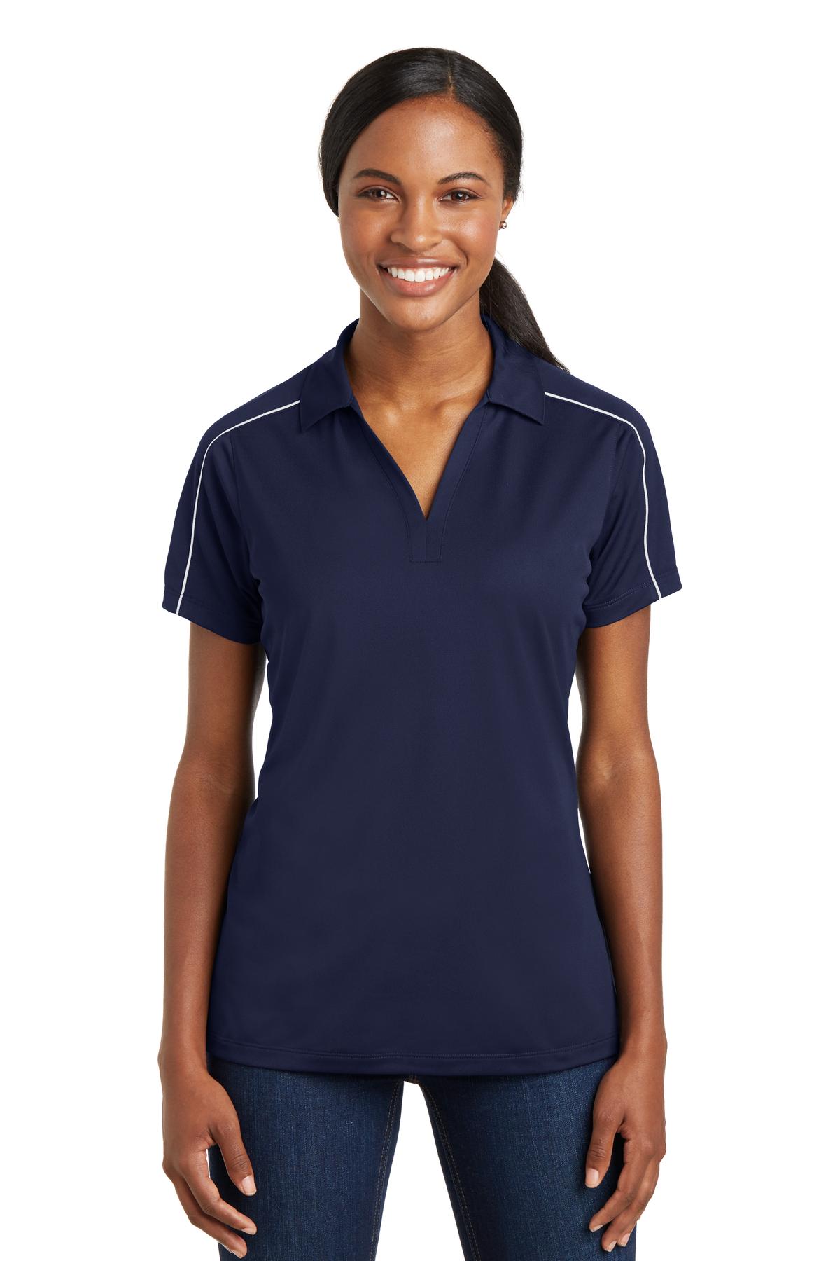 Sport-Tek? Women's Micropique Sport-Wick? Piped Polo. LST653