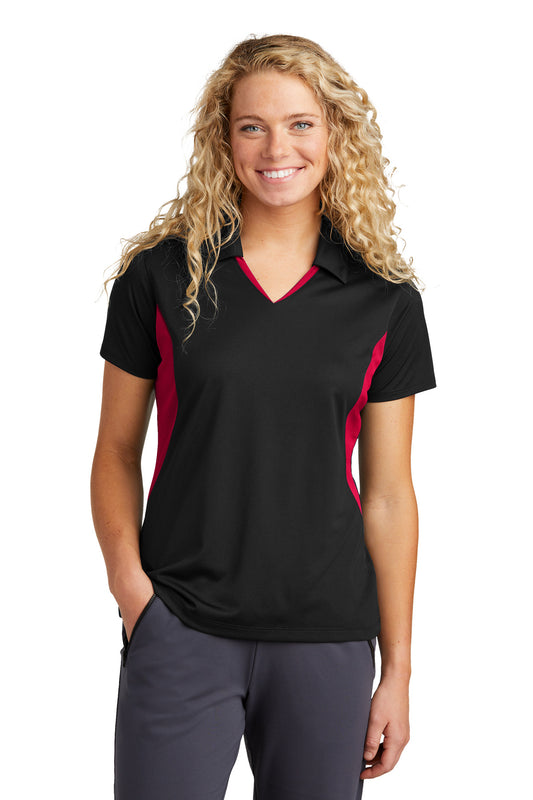 Sport-Tek? Women's Side Blocked Micropique Sport-Wick? Polo. LST655