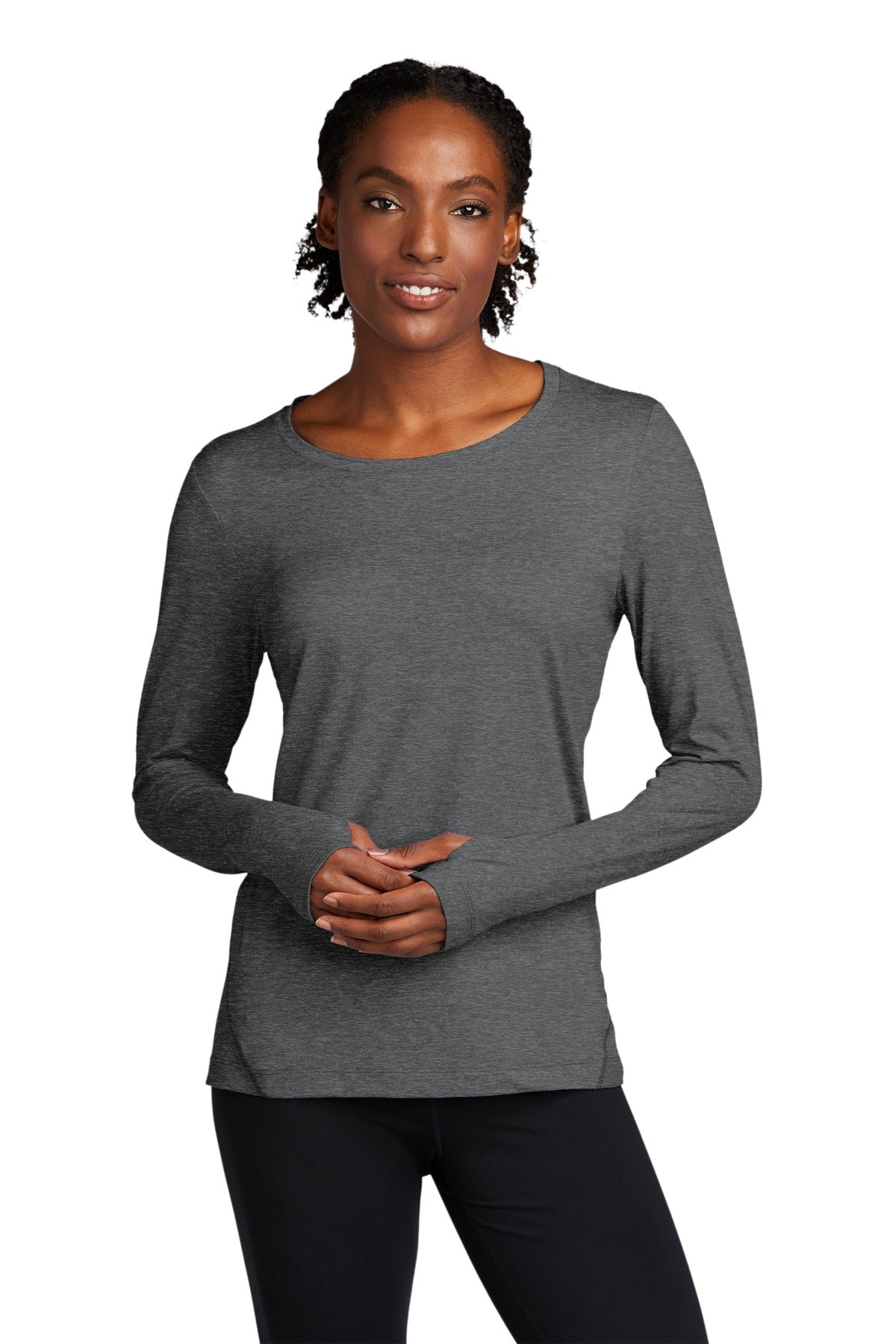 Sport-Tek ? Women's Exchange 1.5 Long Sleeve Crew. LST710