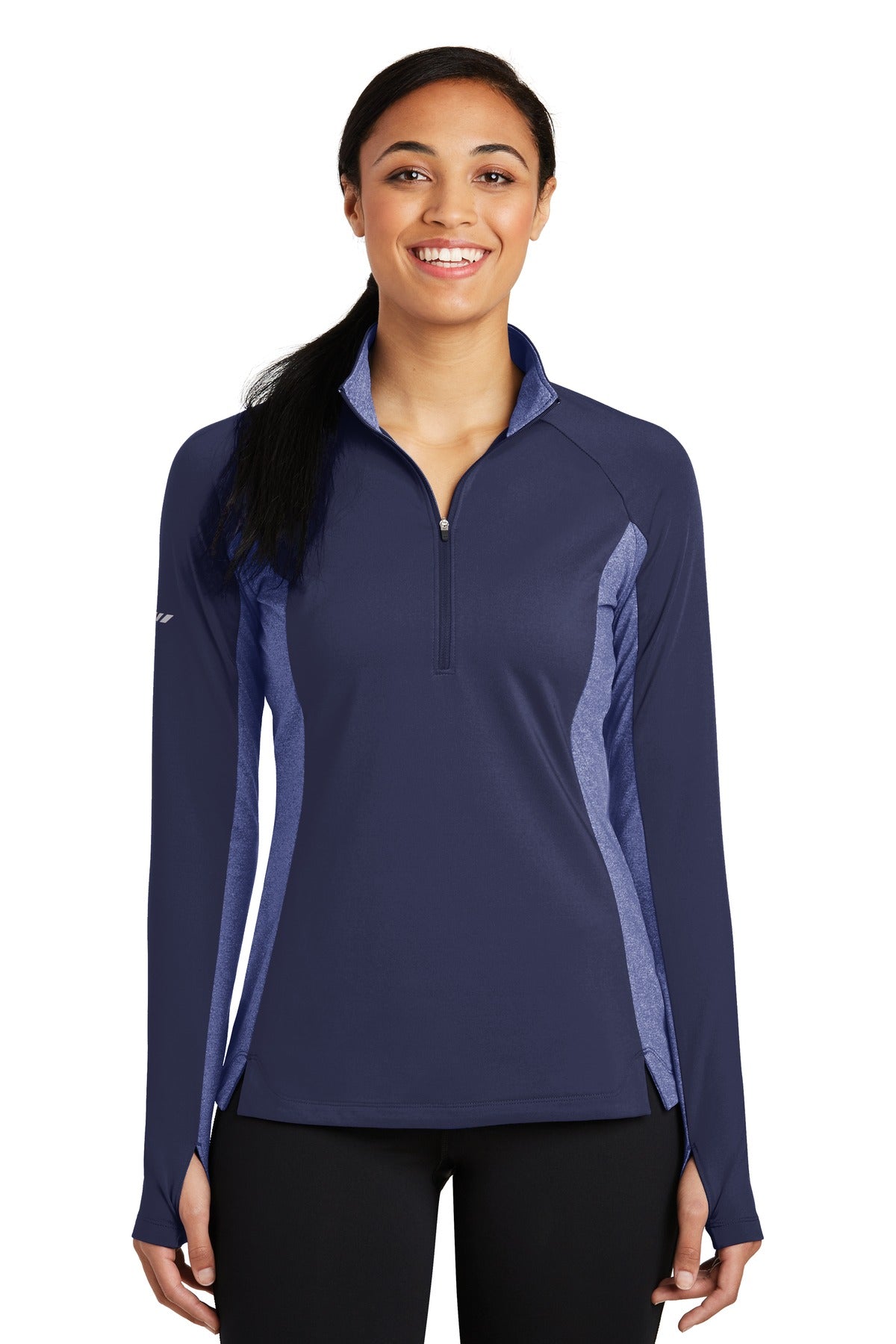 Sport-Tek? Women's Sport-Wick? Stretch Contrast 1/4-Zip Pullover. LST854