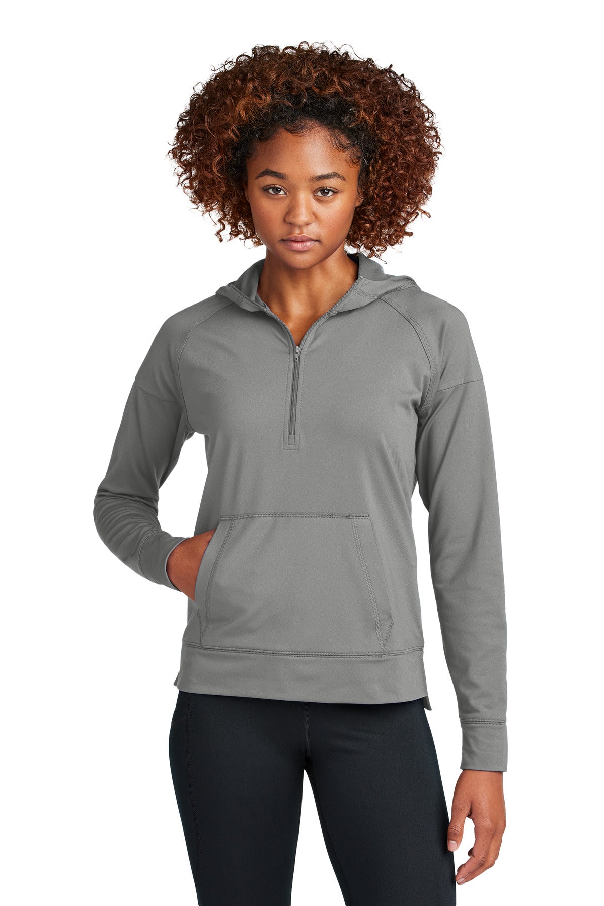 Sport-Tek? Women's Sport-Wick? Stretch 1/2-Zip Hoodie LST856