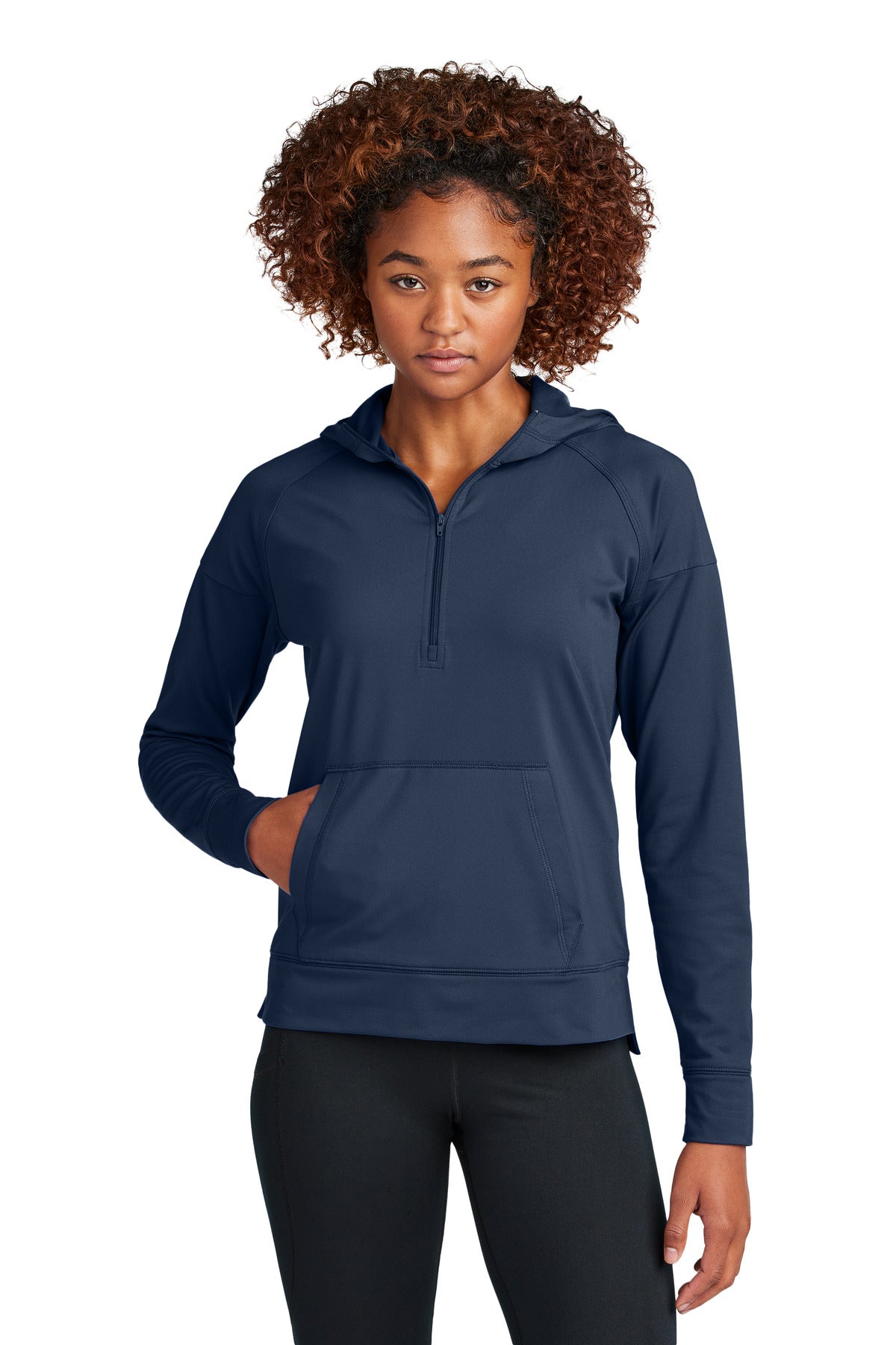 Sport-Tek? Women's Sport-Wick? Stretch 1/2-Zip Hoodie LST856