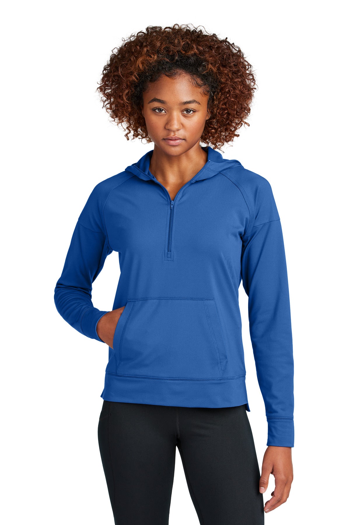 Sport-Tek? Women's Sport-Wick? Stretch 1/2-Zip Hoodie LST856