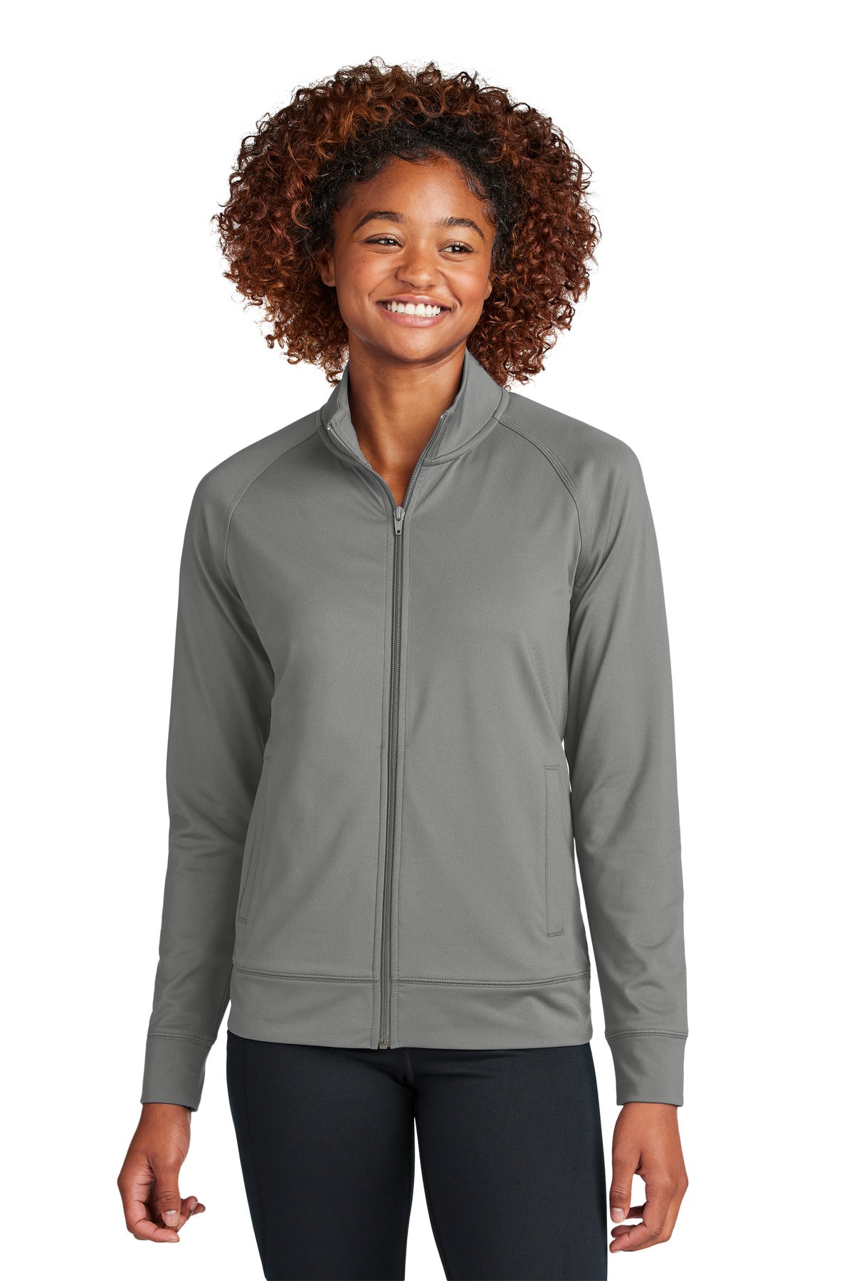 Sport-Tek? Women's Sport-Wick? Stretch Full-Zip Cadet Jacket LST857