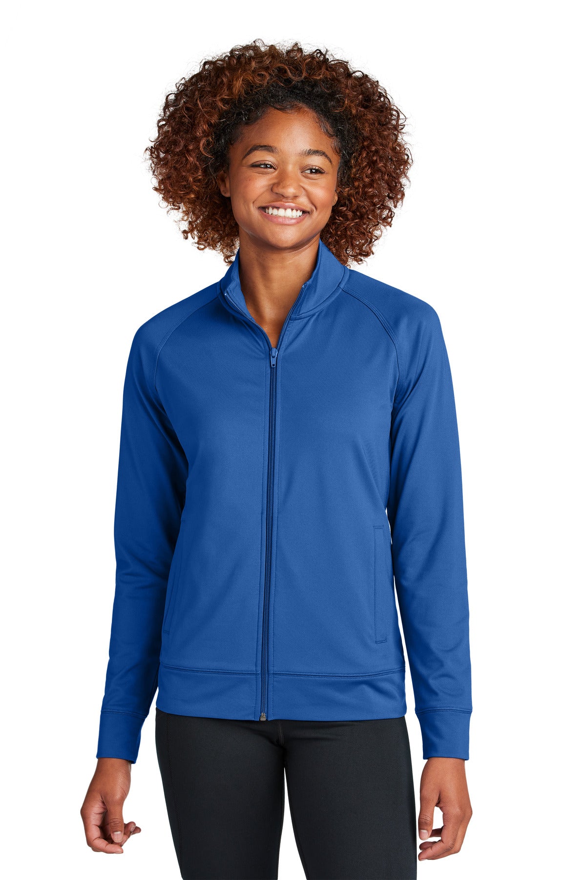 Sport-Tek? Women's Sport-Wick? Stretch Full-Zip Cadet Jacket LST857