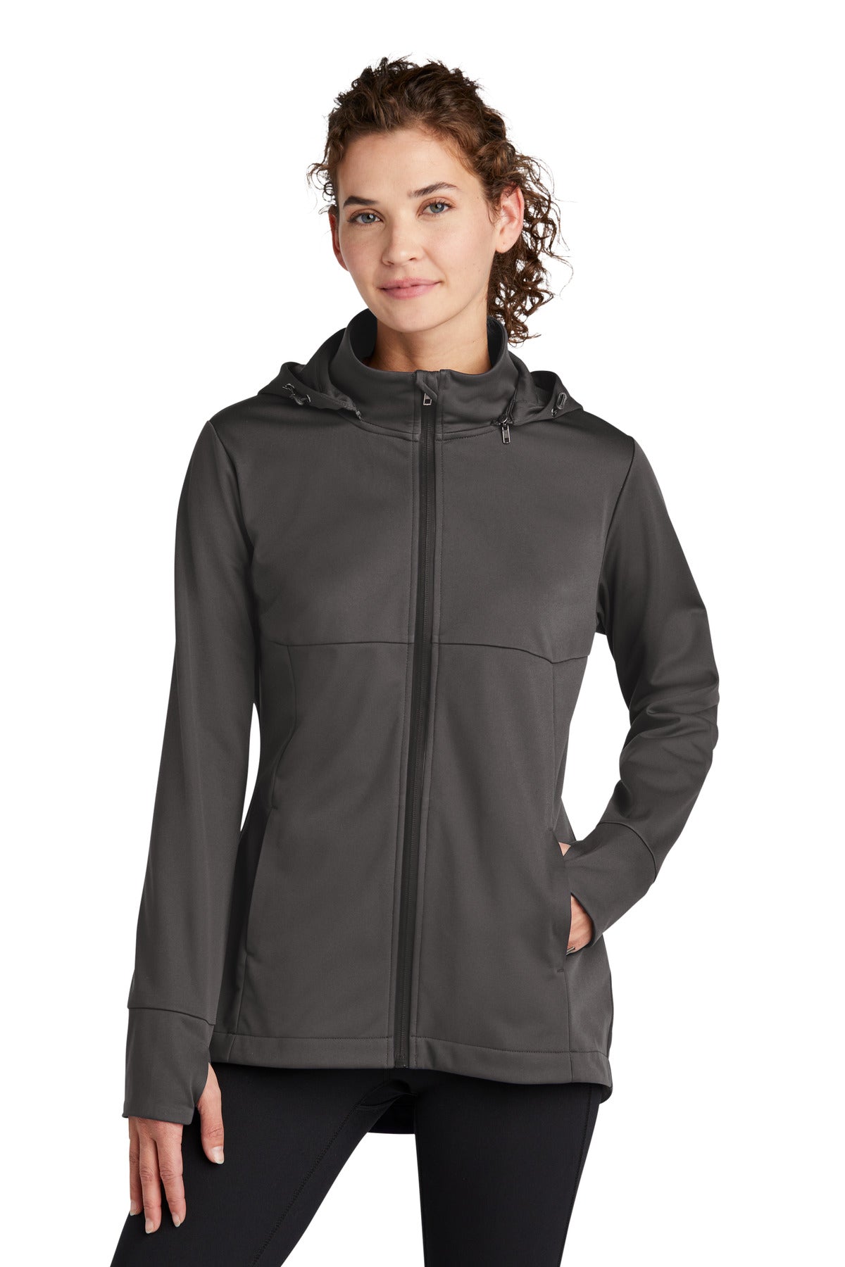 Sport-Tek? Women's Hooded Soft Shell Jacket LST980