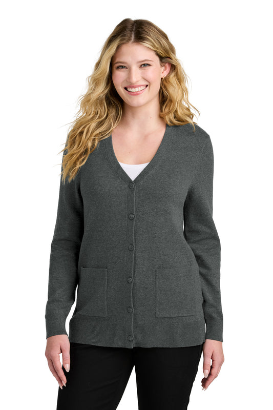 Port Authority? Women's Easy Care Button-Up Cardigan Sweater LSW4150