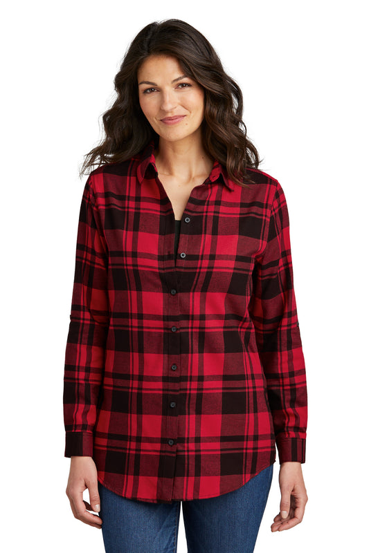 Port Authority? Women's Plaid Flannel Tunic . LW668