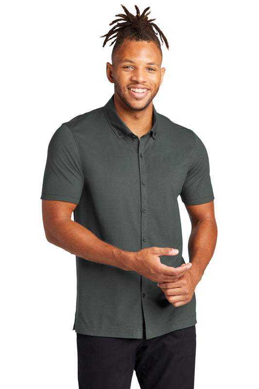 Mercer+Mettle? Stretch Pique Full-Button Polo MM1006