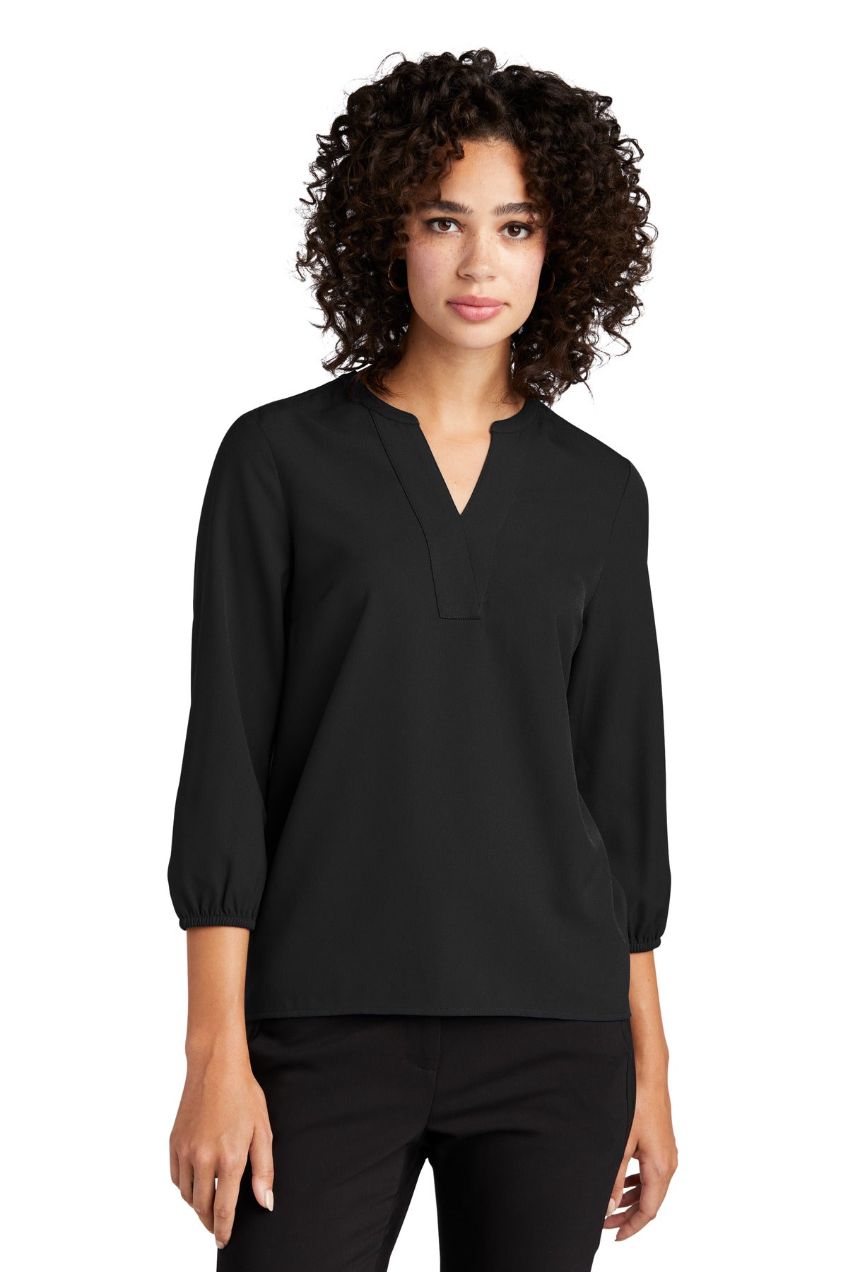 Mercer+Mettle? Women's Stretch Crepe 3/4-Sleeve Blouse MM2011