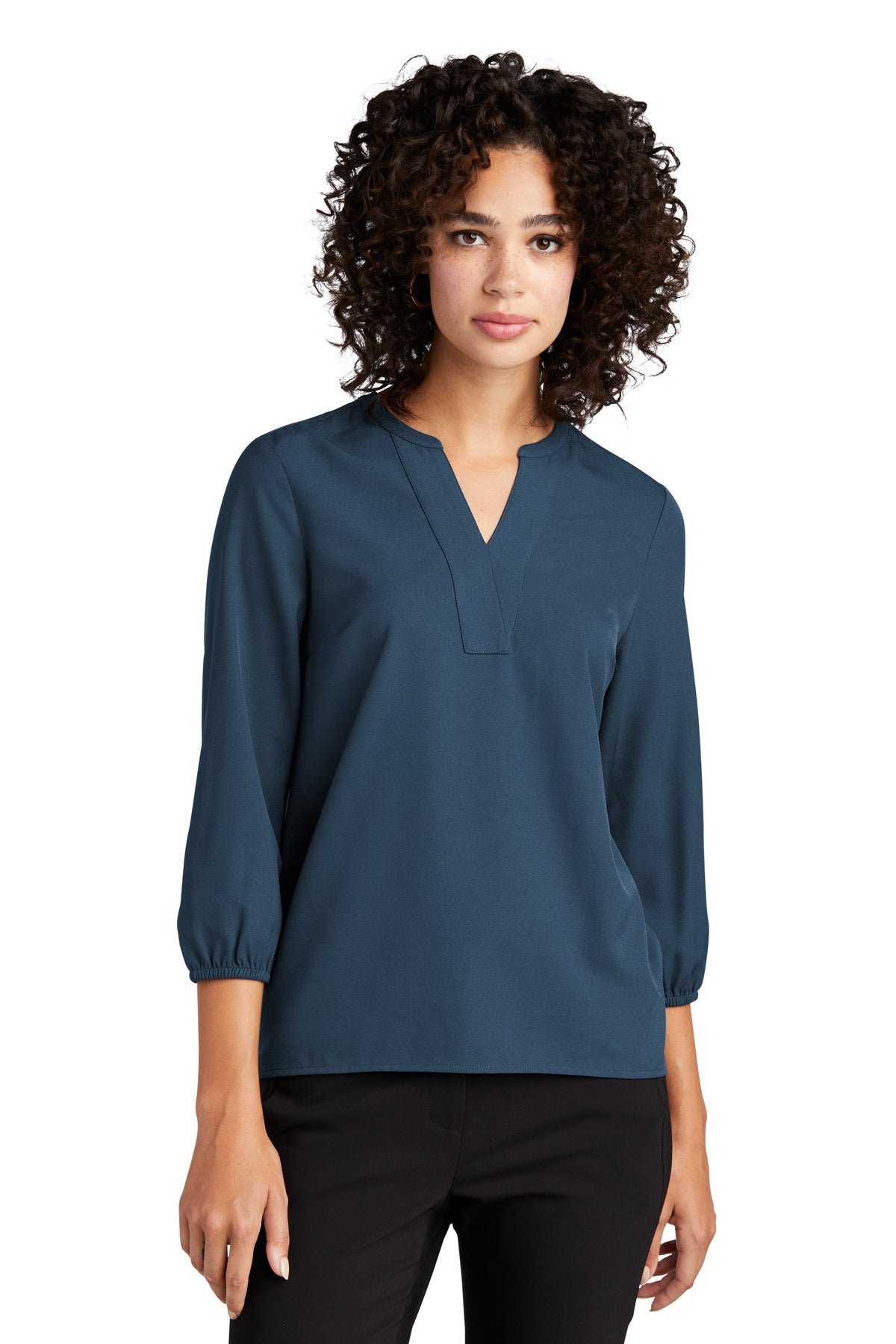 Mercer+Mettle? Women's Stretch Crepe 3/4-Sleeve Blouse MM2011