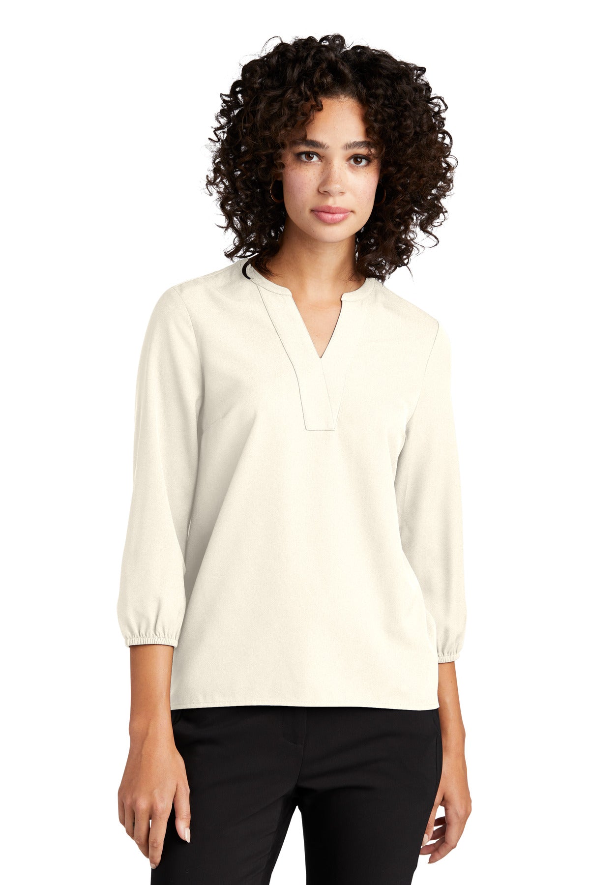 Mercer+Mettle? Women's Stretch Crepe 3/4-Sleeve Blouse MM2011