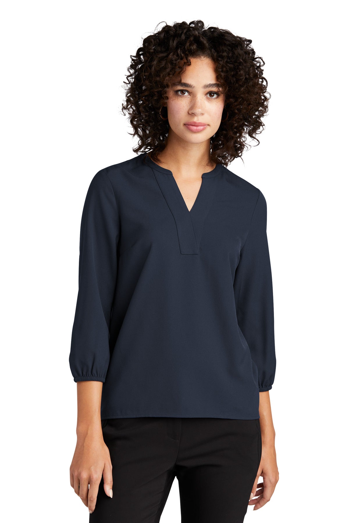 Mercer+Mettle? Women's Stretch Crepe 3/4-Sleeve Blouse MM2011