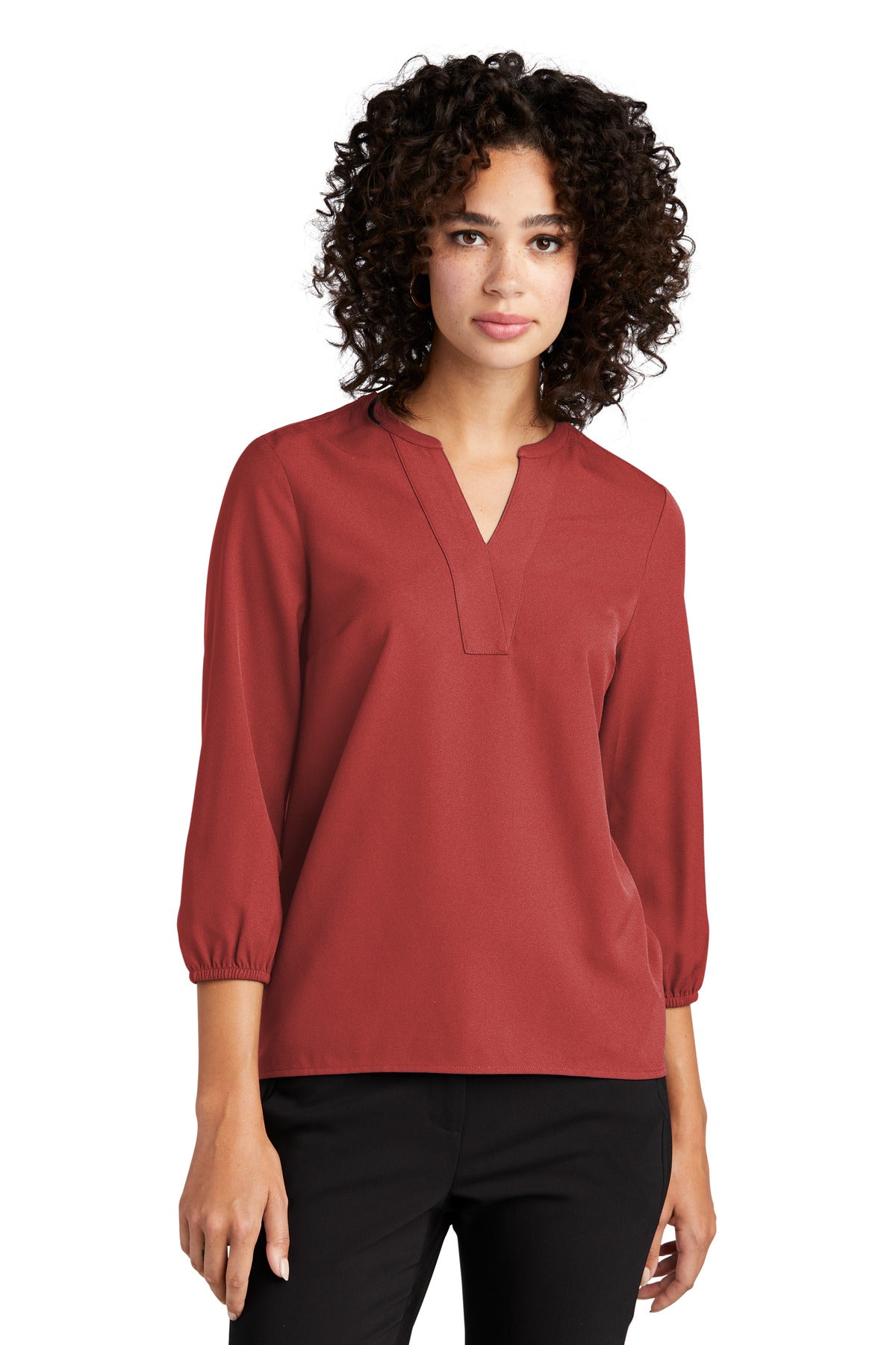 Mercer+Mettle? Women's Stretch Crepe 3/4-Sleeve Blouse MM2011