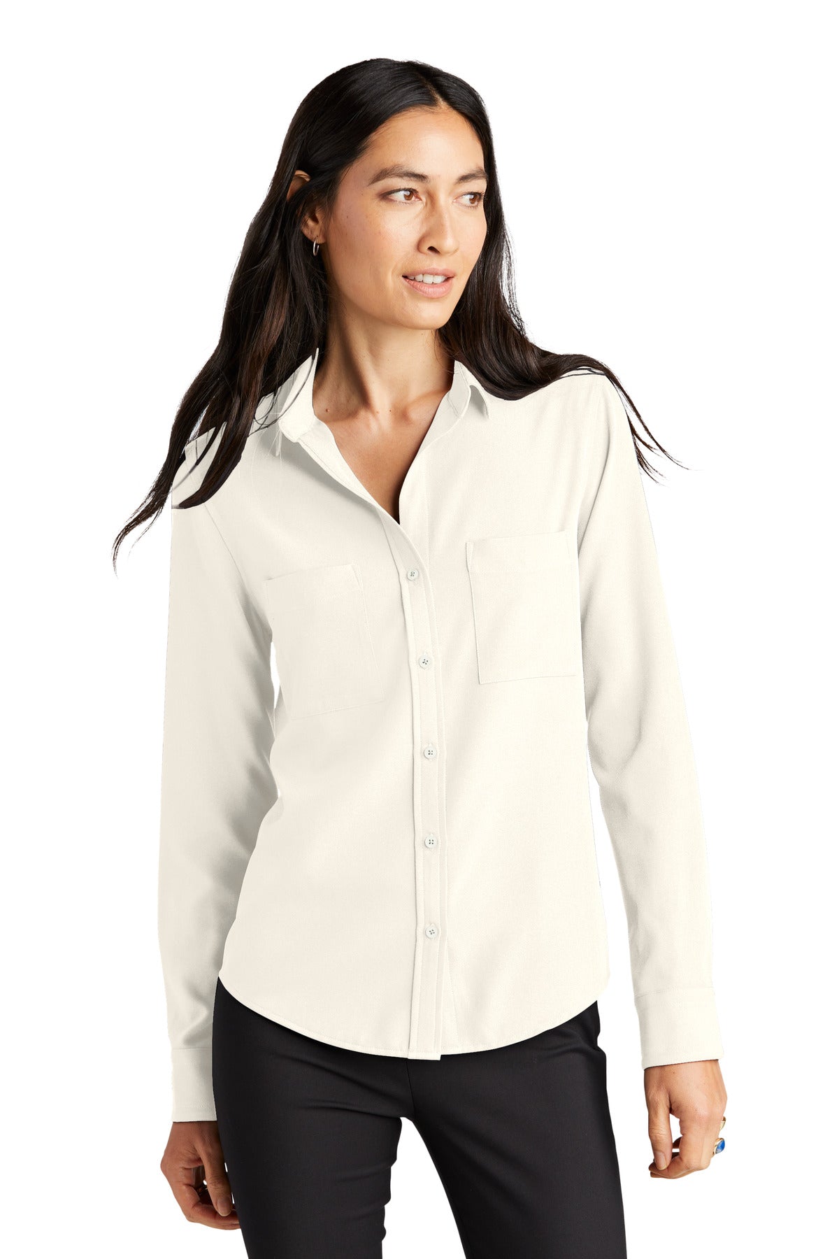 Mercer+Mettle? Women's Stretch Crepe Long Sleeve Camp MM2013