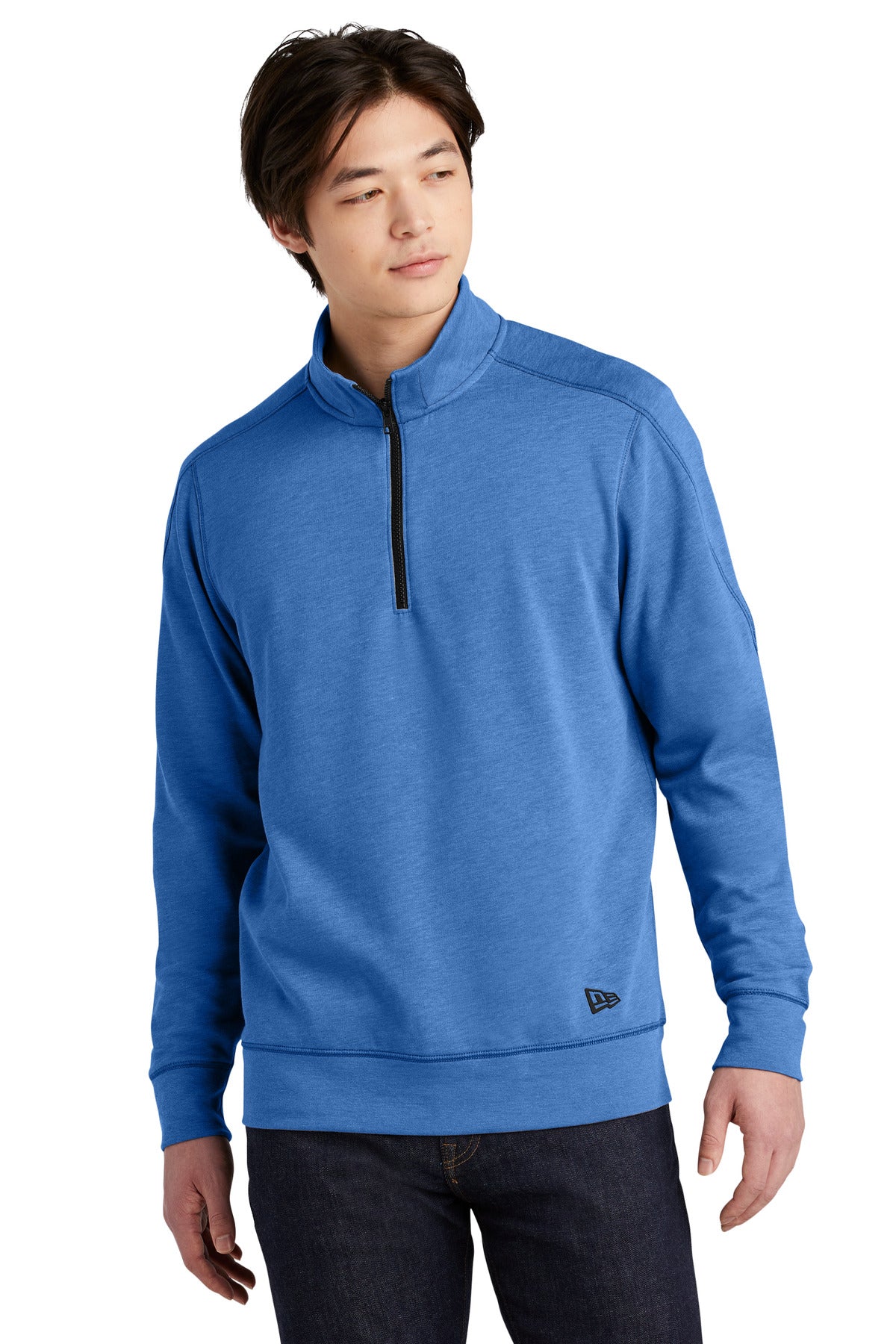 New Era ? Tri-Blend Fleece 1/4-Zip Pullover. NEA512