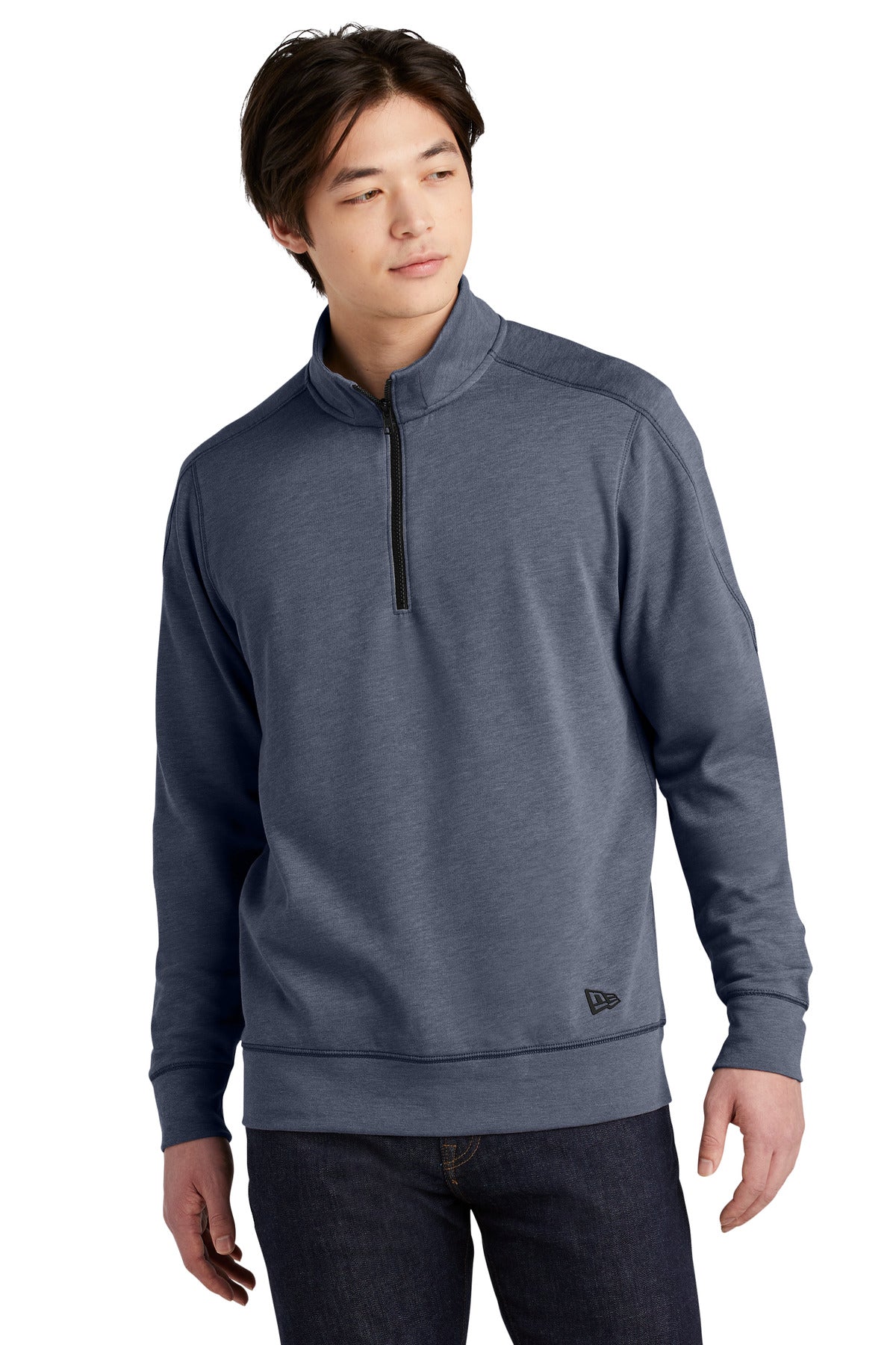 New Era ? Tri-Blend Fleece 1/4-Zip Pullover. NEA512