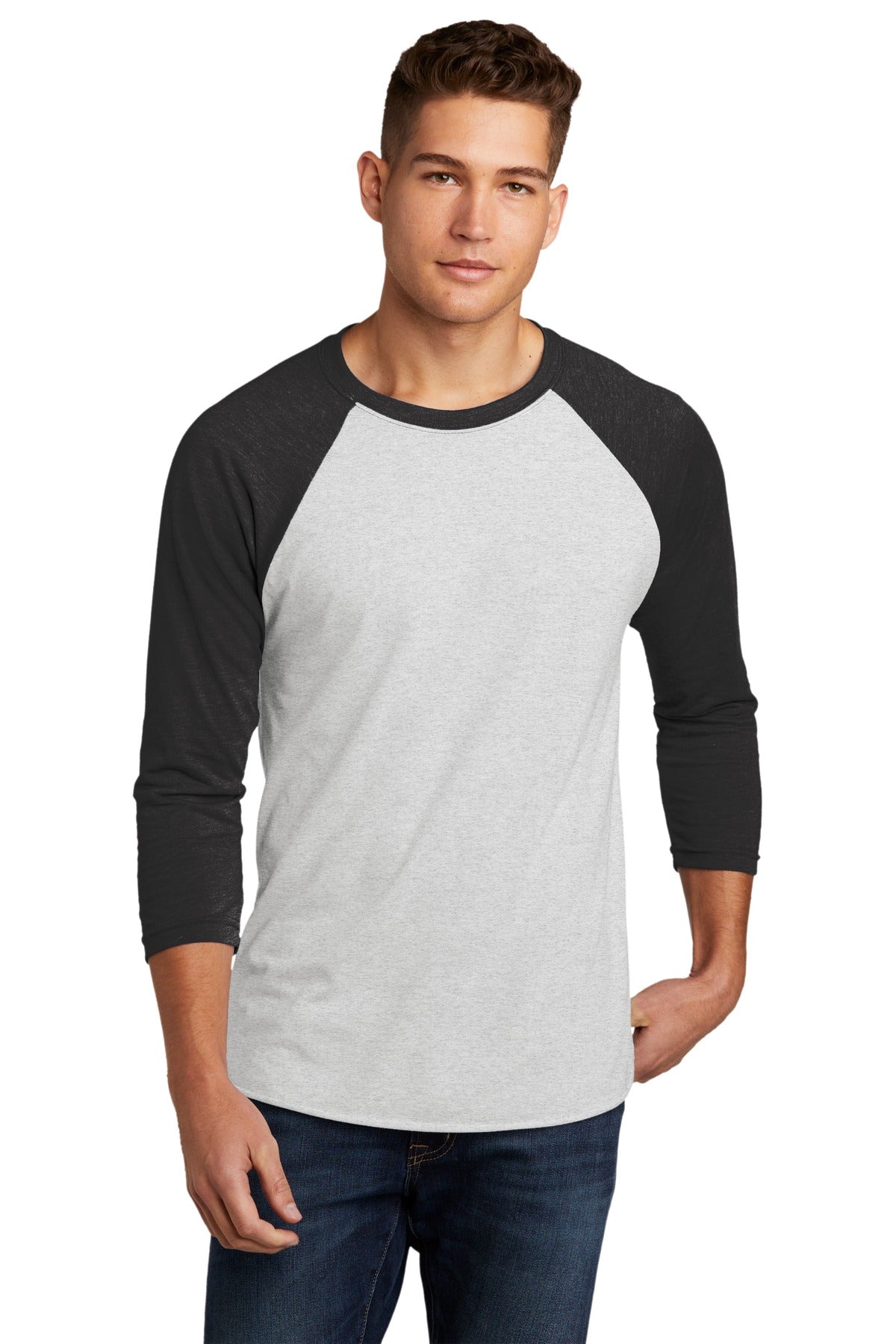 Next Level Apparel?   Unisex Tri-Blend 3/4-Sleeve Raglan Tee. NL6051