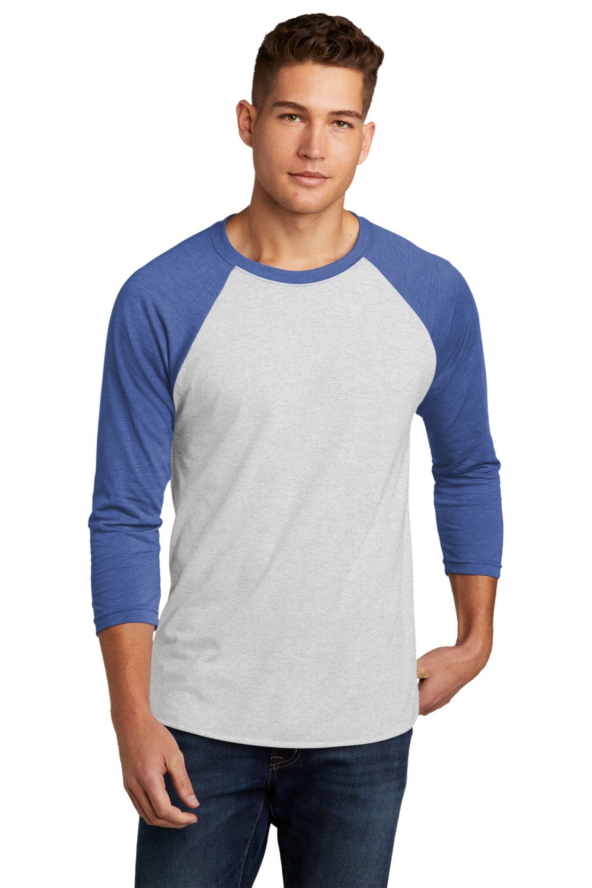 Next Level Apparel?   Unisex Tri-Blend 3/4-Sleeve Raglan Tee. NL6051
