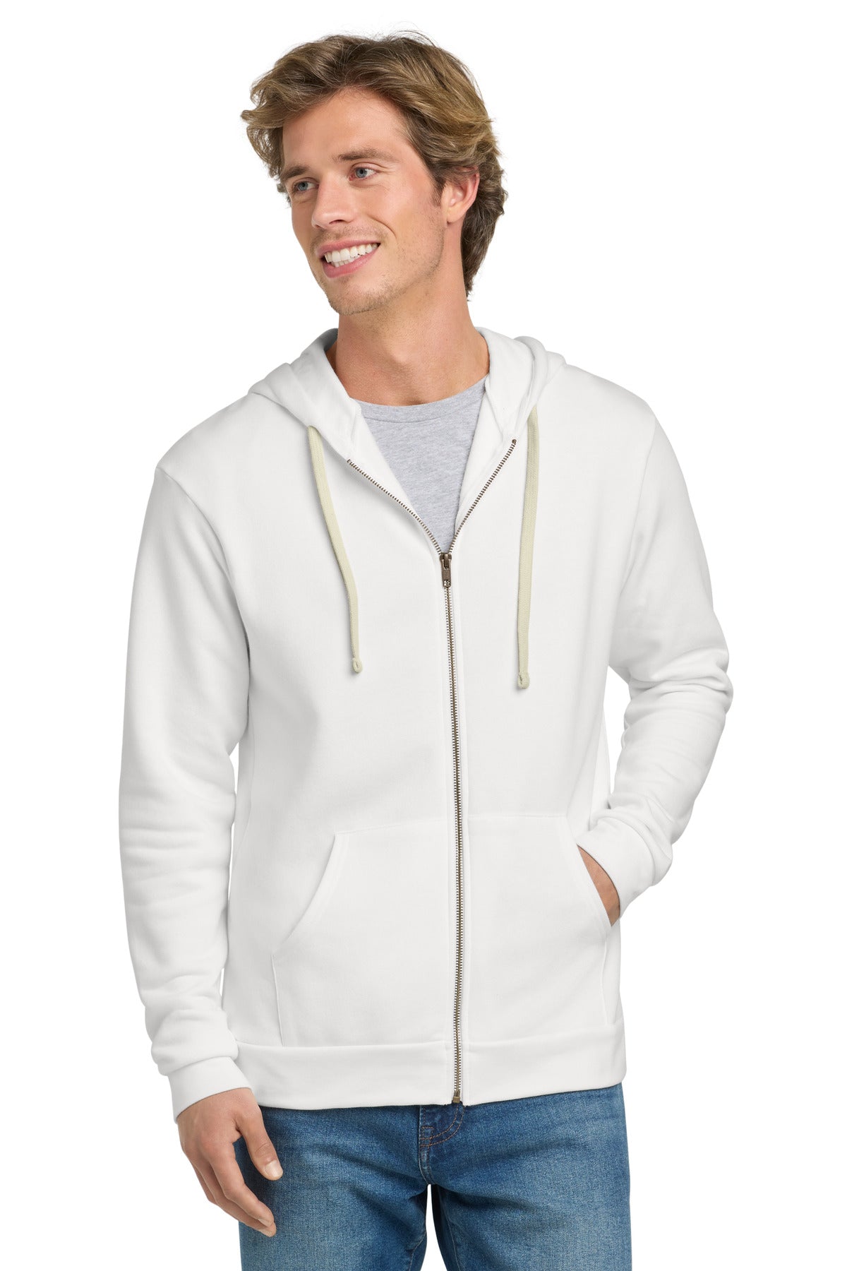 Next Level Apparel? Unisex Santa Cruz Zip Hoodie. NL9602