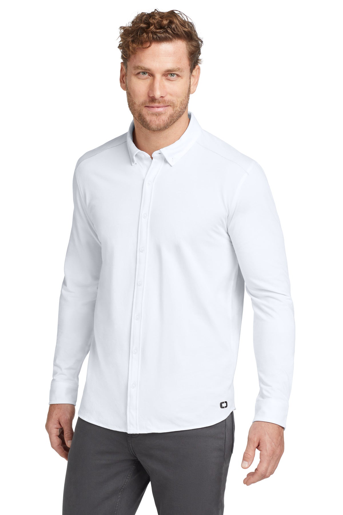 OGIO ?  Code Stretch Long Sleeve Button-Up. OG145