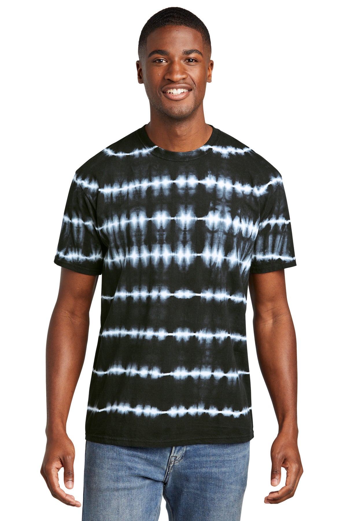 Port & Company? Allover Stripe Tie-Dye Tee PC142