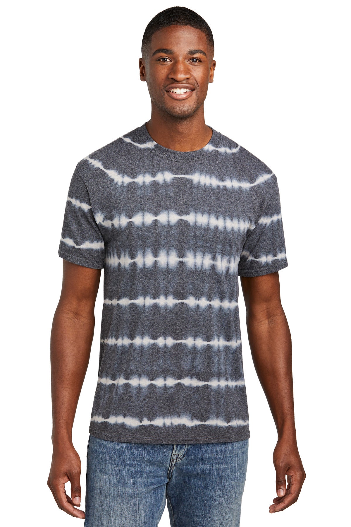 Port & Company? Allover Stripe Tie-Dye Tee PC142