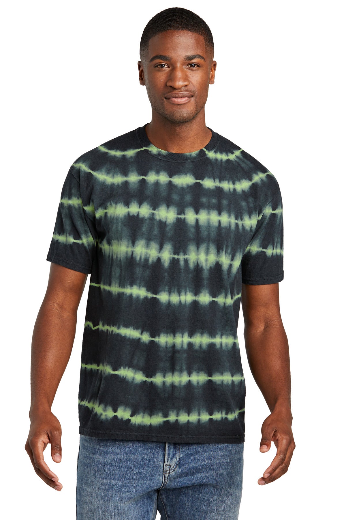 Port & Company? Allover Stripe Tie-Dye Tee PC142