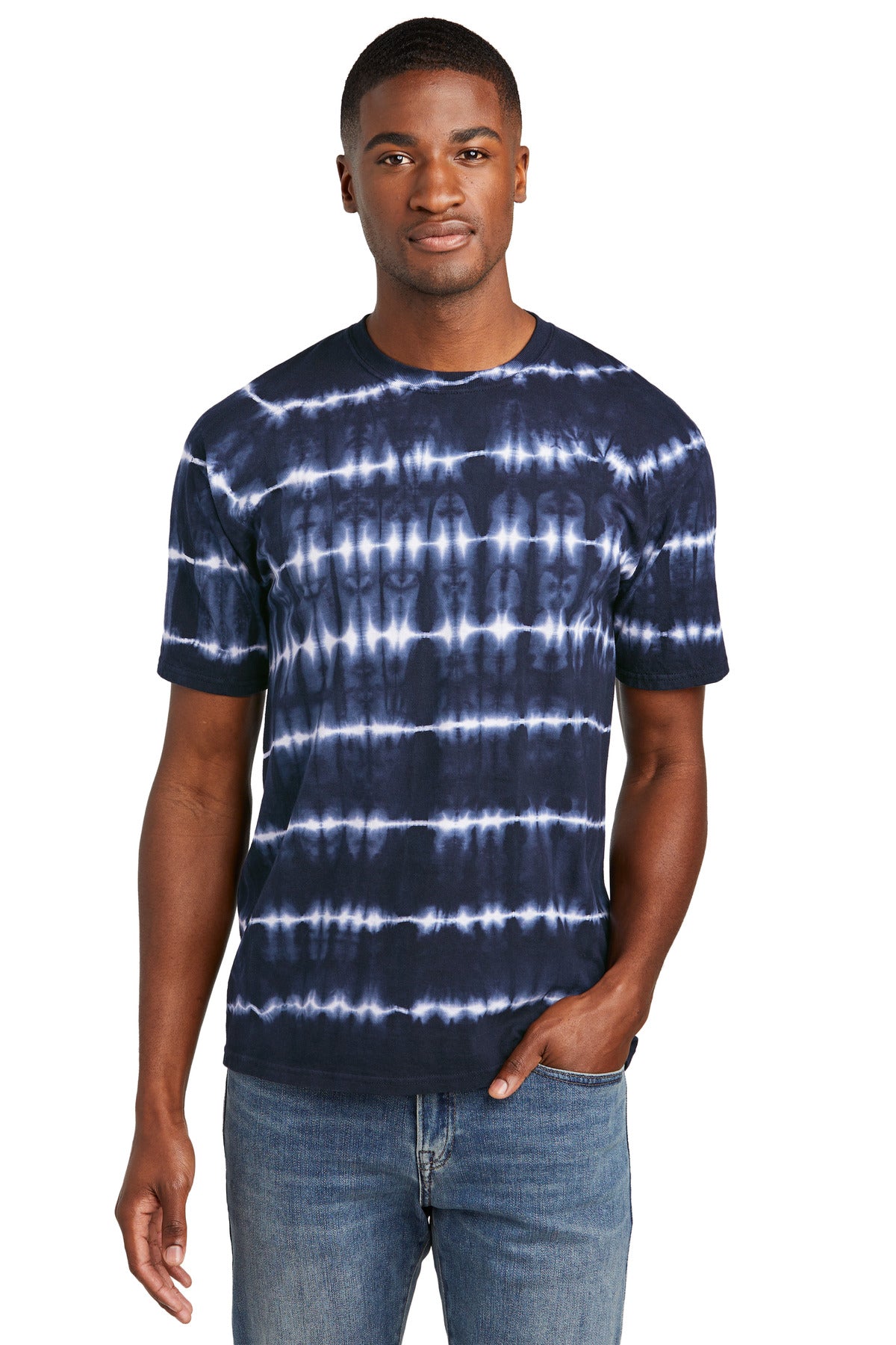 Port & Company? Allover Stripe Tie-Dye Tee PC142