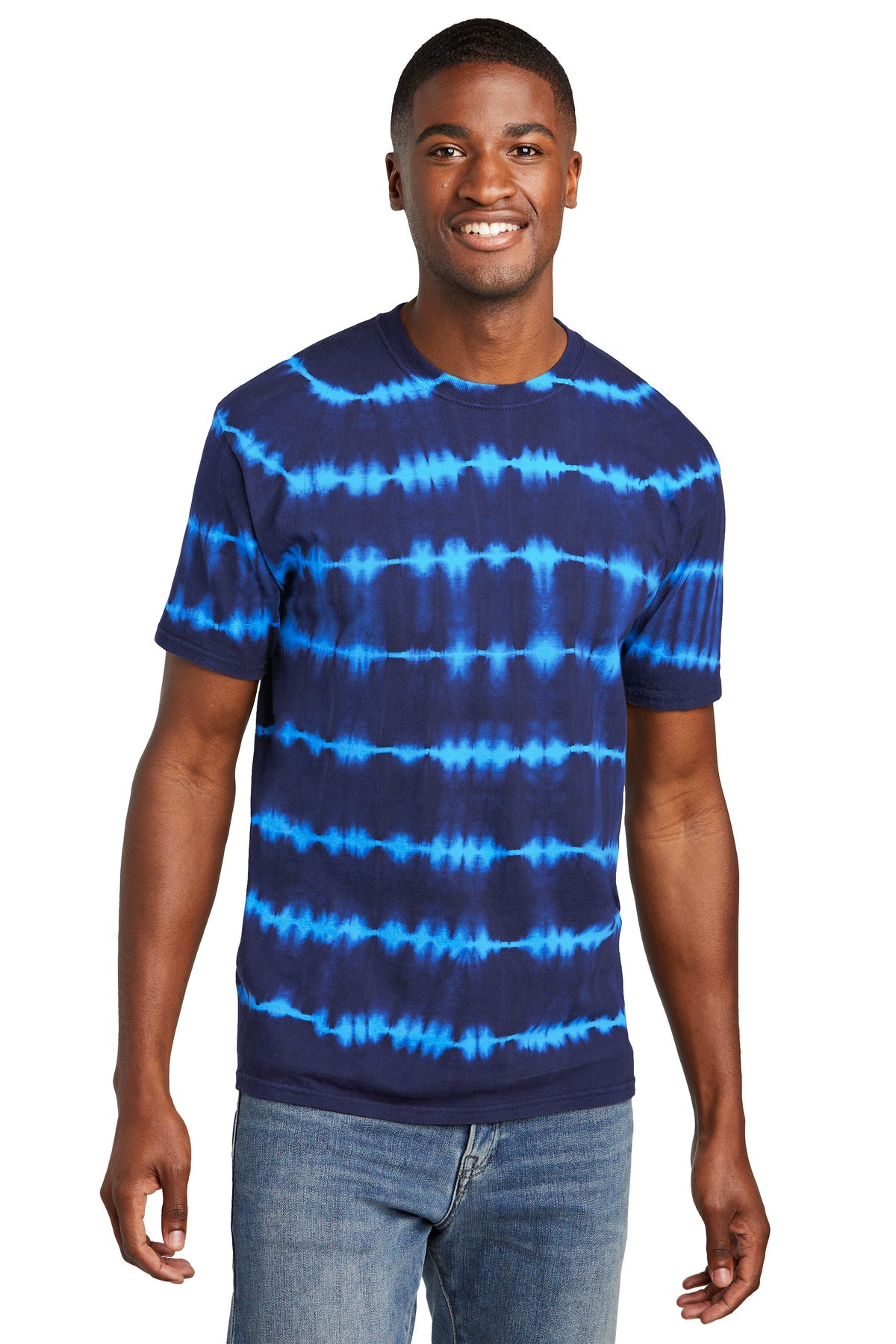 Port & Company? Allover Stripe Tie-Dye Tee PC142