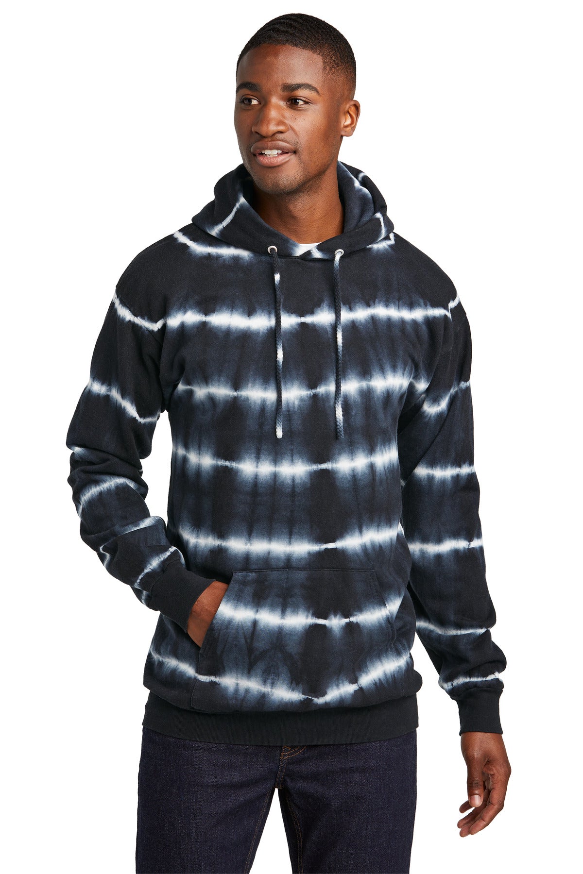 Port & Company? Allover Stripe Tie-Dye Fleece PC143