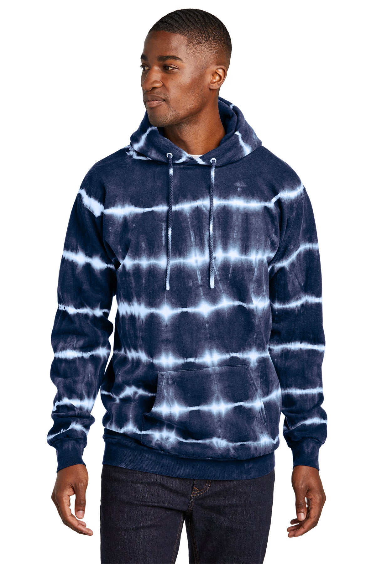 Port & Company? Allover Stripe Tie-Dye Fleece PC143