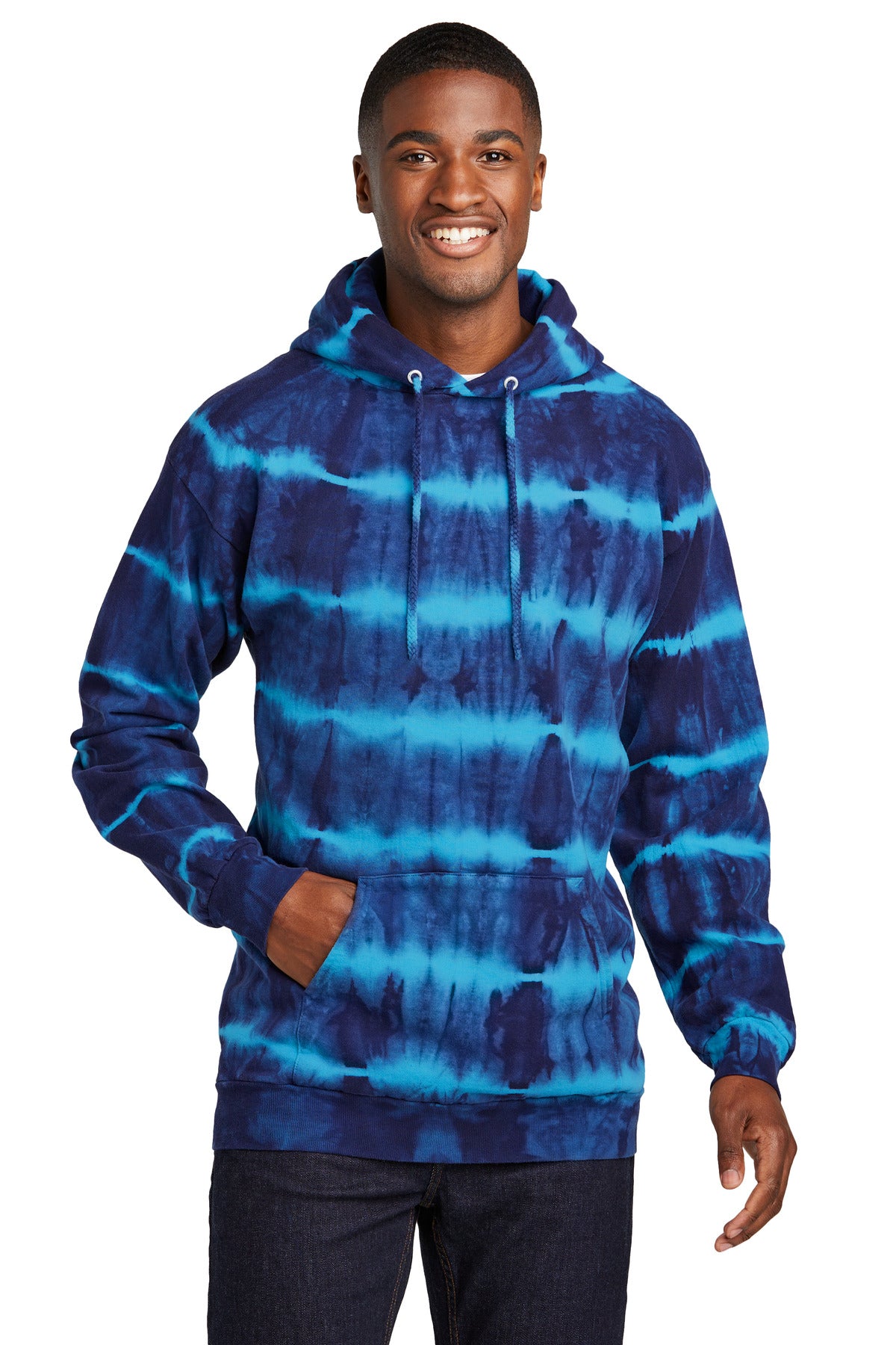 Port & Company? Allover Stripe Tie-Dye Fleece PC143