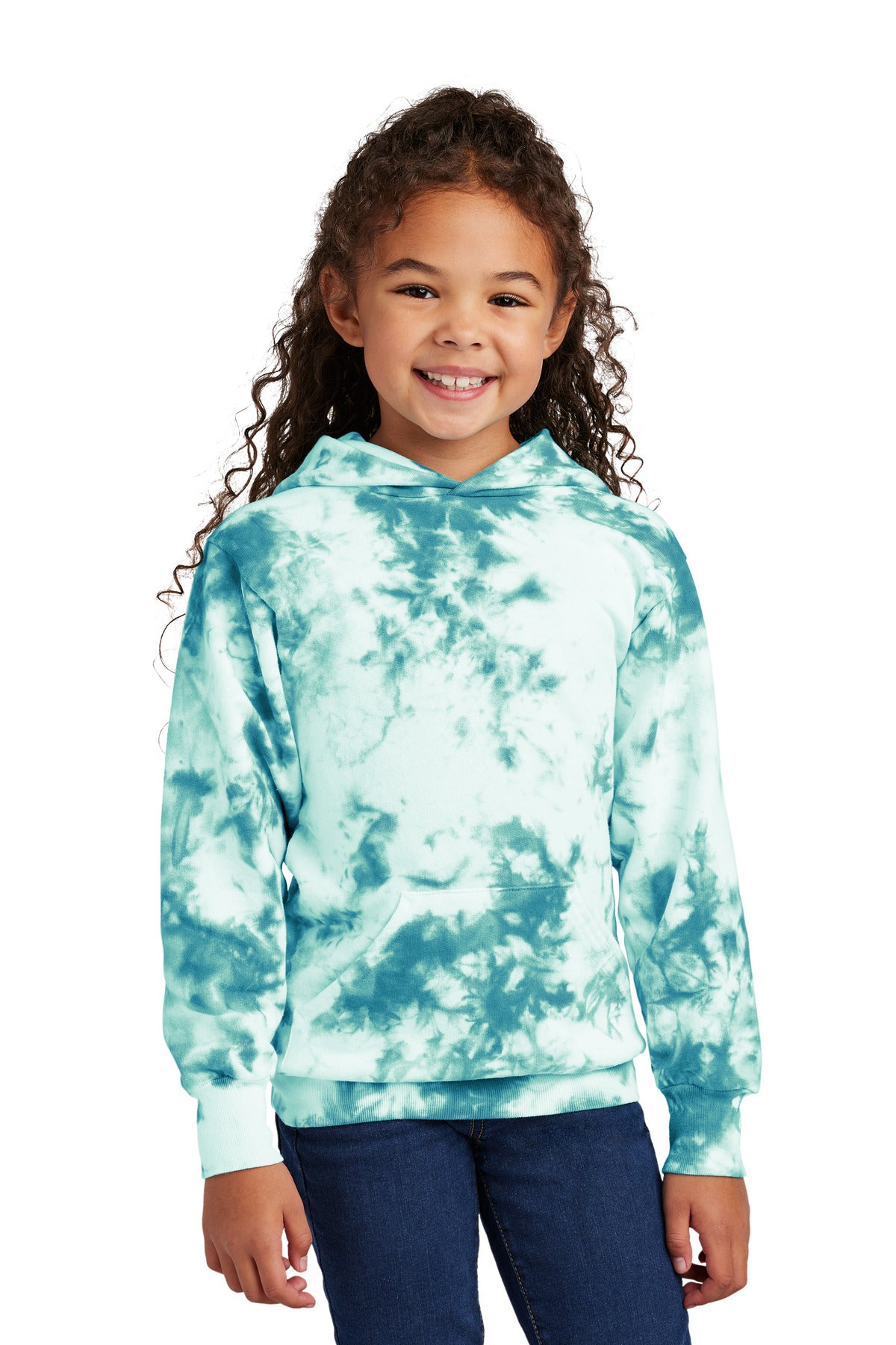 Port & Company? Youth Crystal Tie-Dye Pullover Hoodie PC144Y