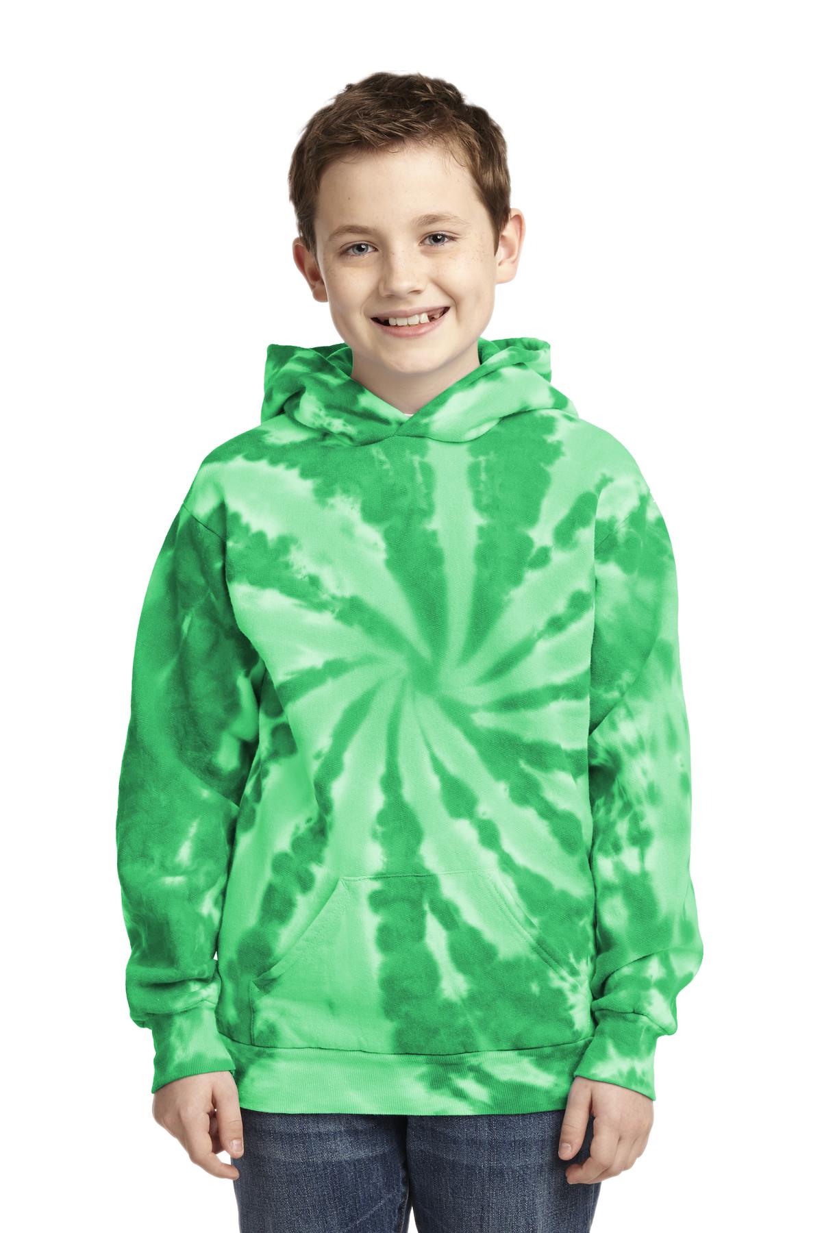 Port & Company? Youth Tie-Dye Pullover Hooded Sweatshirt. PC146Y