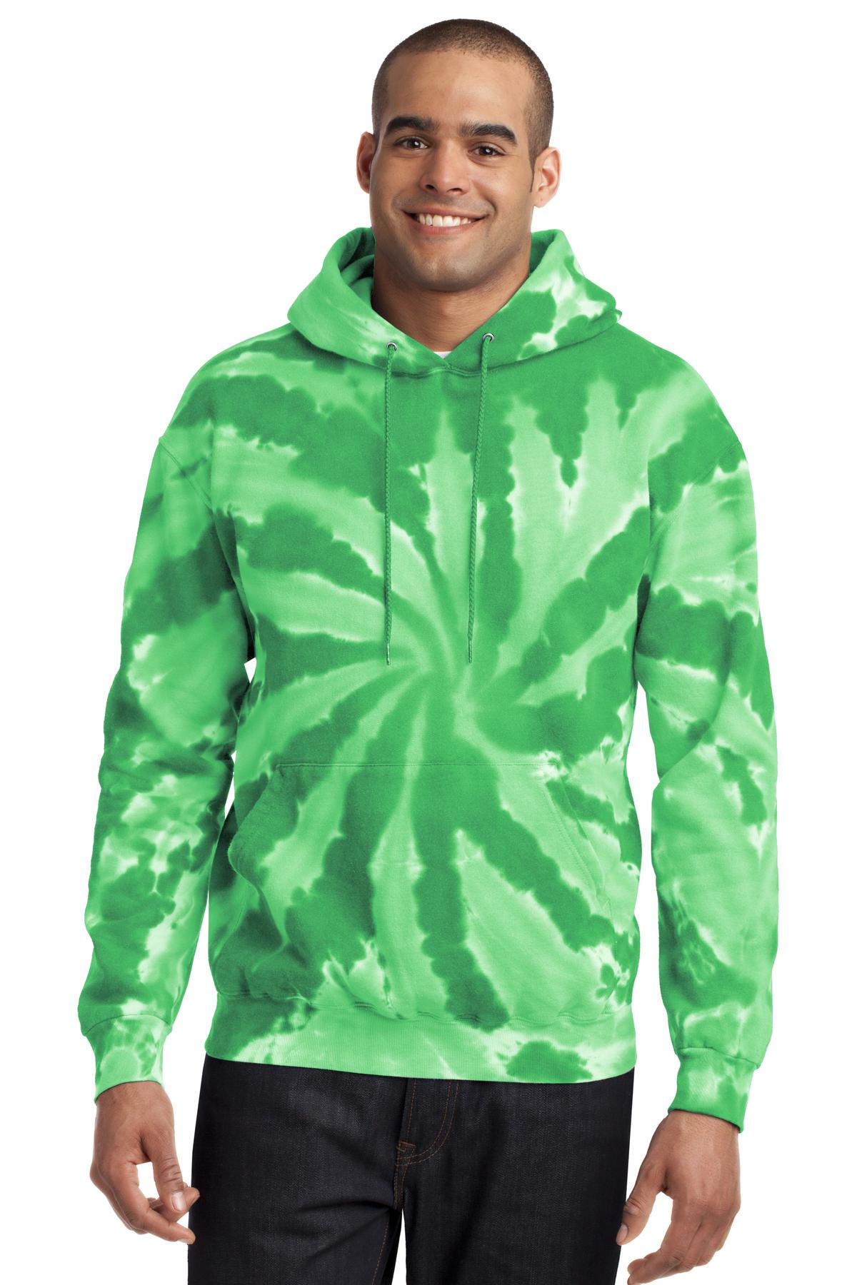 Port & Company? Tie-Dye Pullover Hooded Sweatshirt. PC146