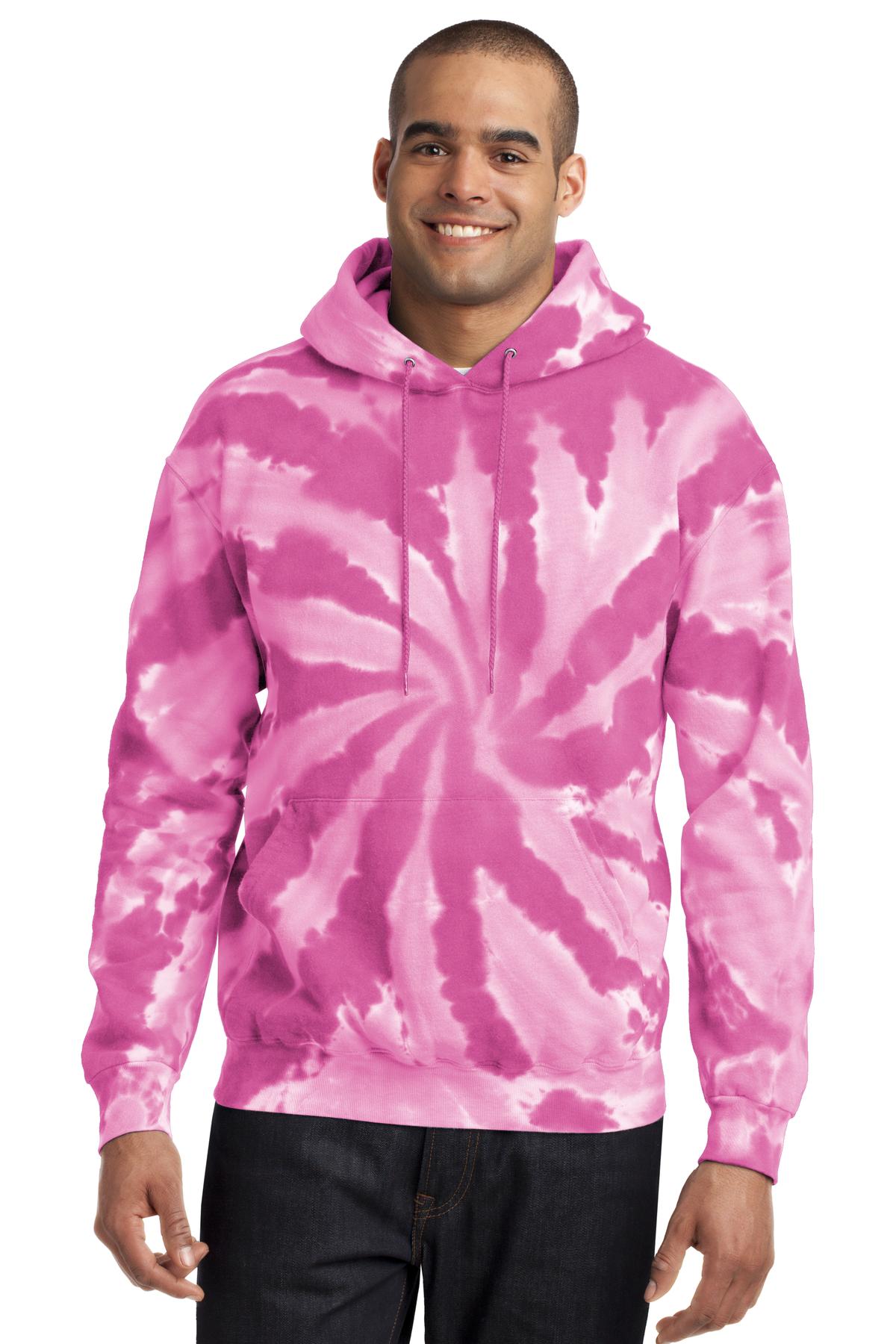 Port & Company? Tie-Dye Pullover Hooded Sweatshirt. PC146