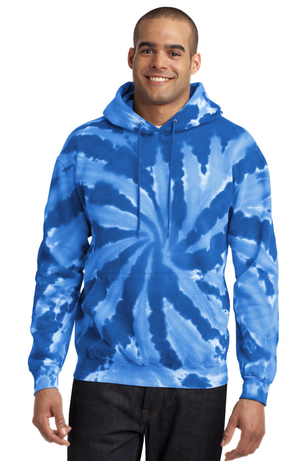 Port & Company? Tie-Dye Pullover Hooded Sweatshirt. PC146